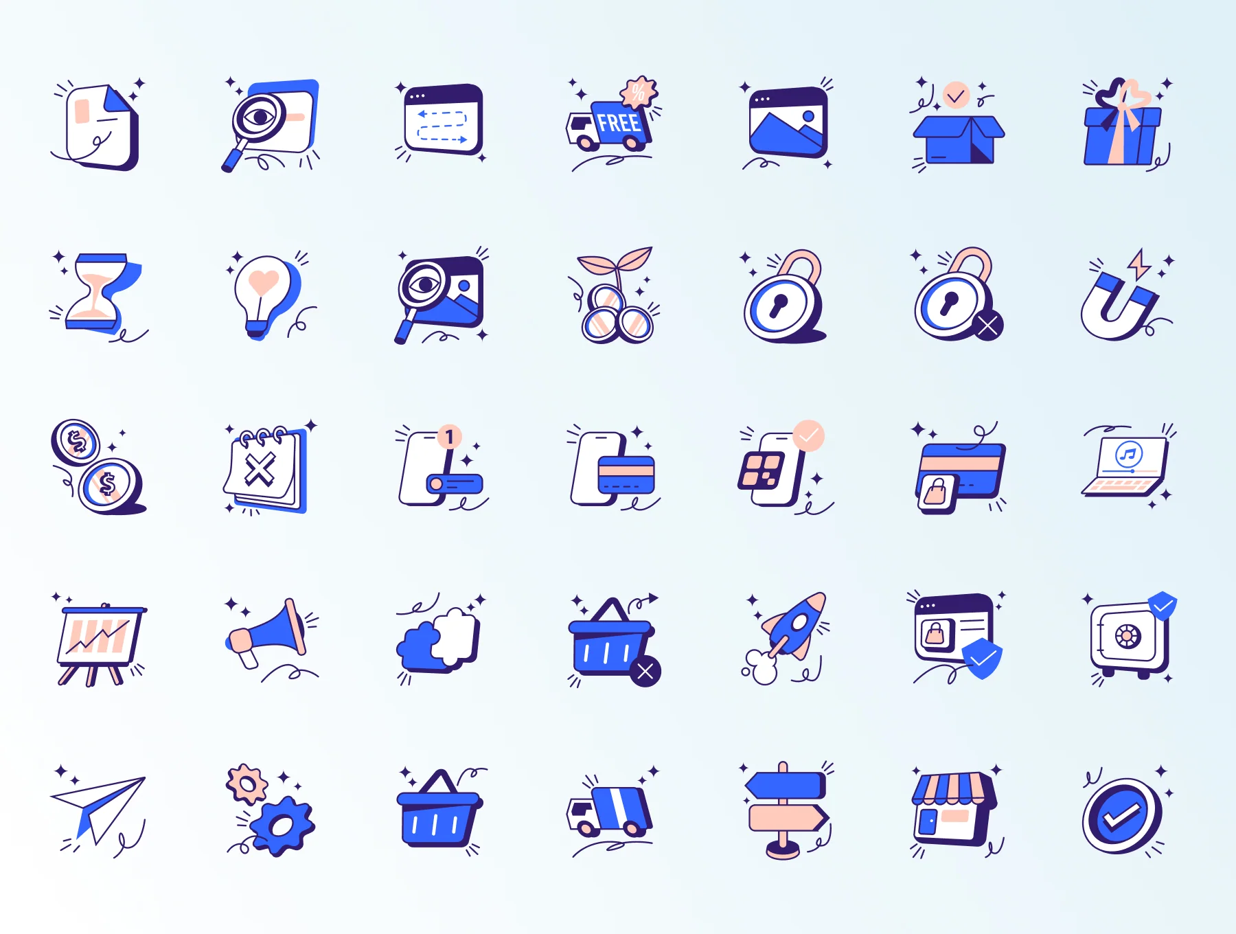 LETRAS Unique Illustration Icon Pack 5