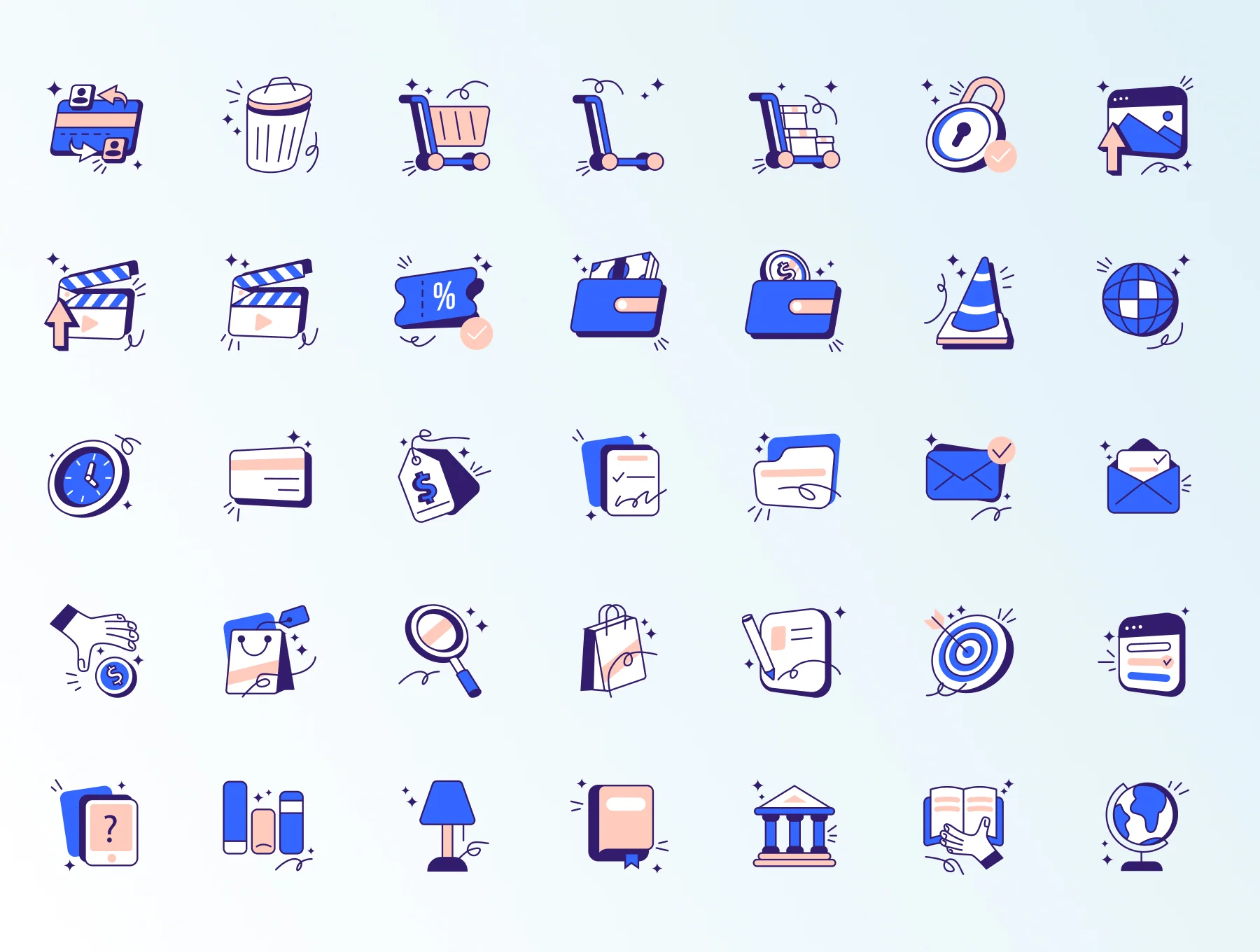 LETRAS Unique Illustration Icon Pack 6