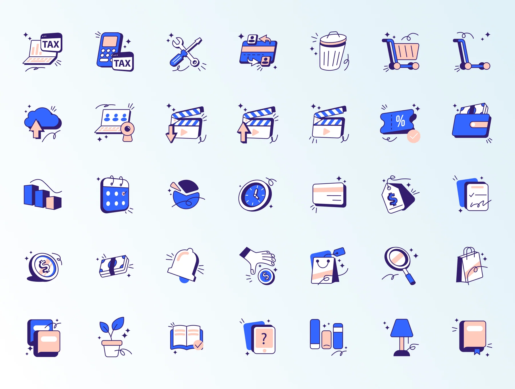 LETRAS Unique Illustration Icon Pack 7
