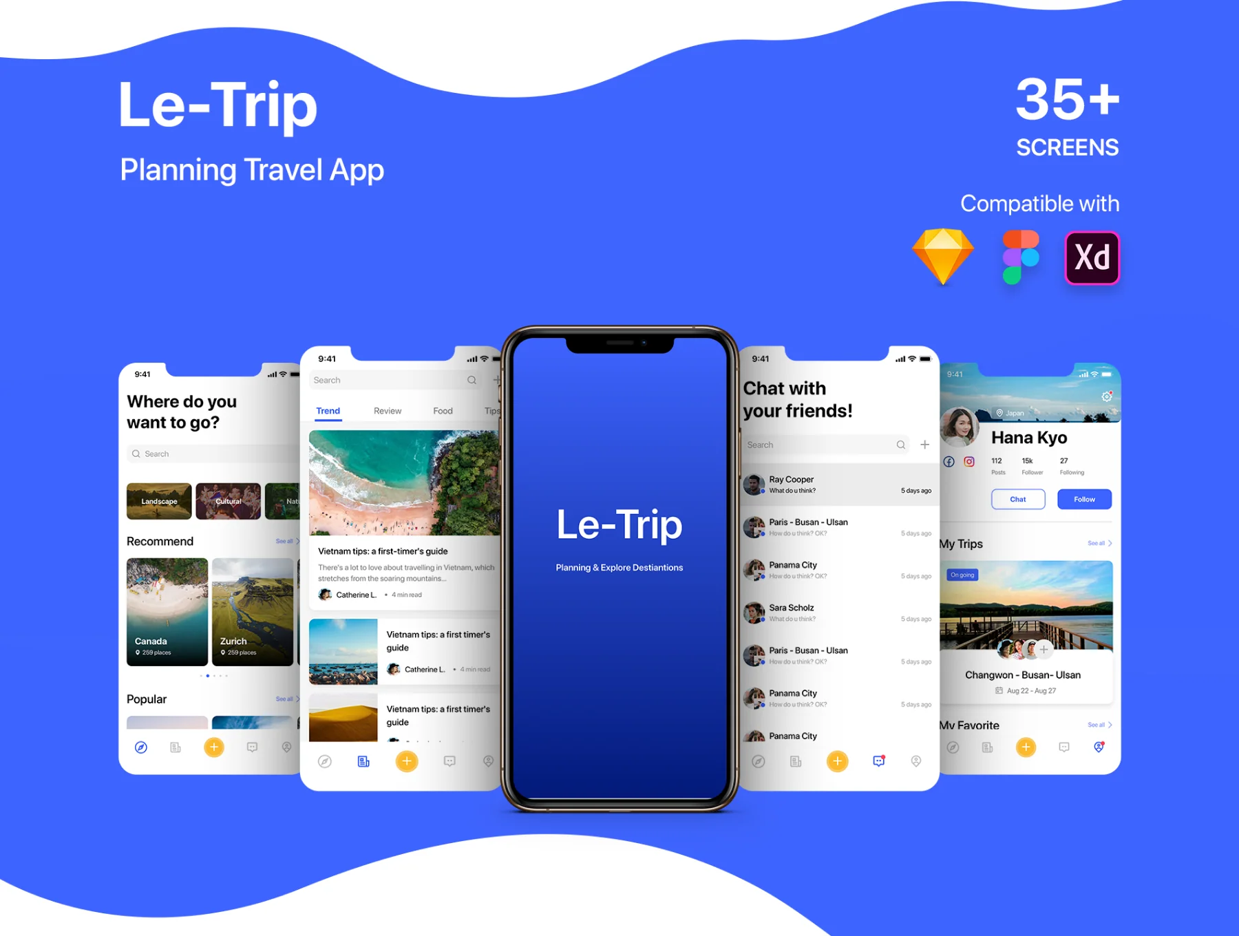 LeTrip Planning Travel UI KIT 2