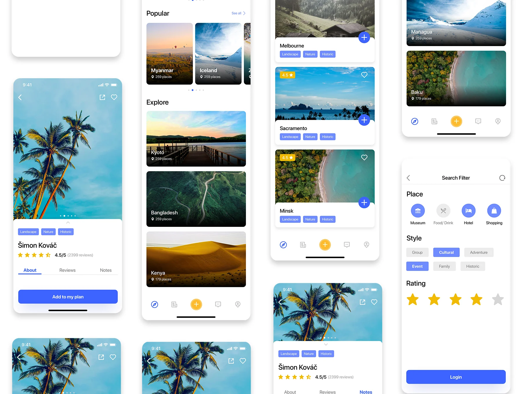 LeTrip Planning Travel UI KIT 6
