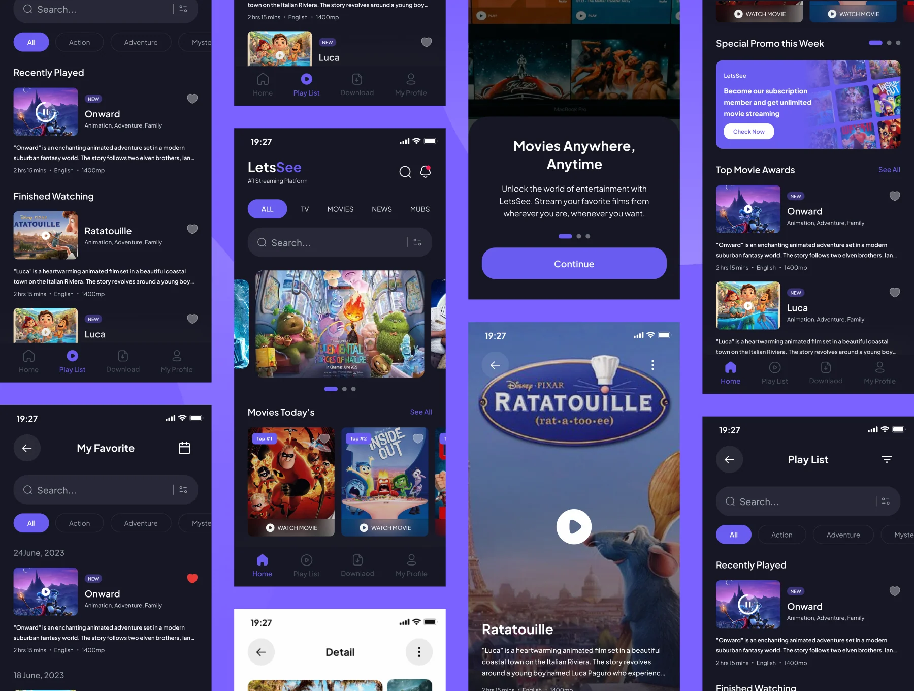 Lets See Movie Streaming UI Kit 5