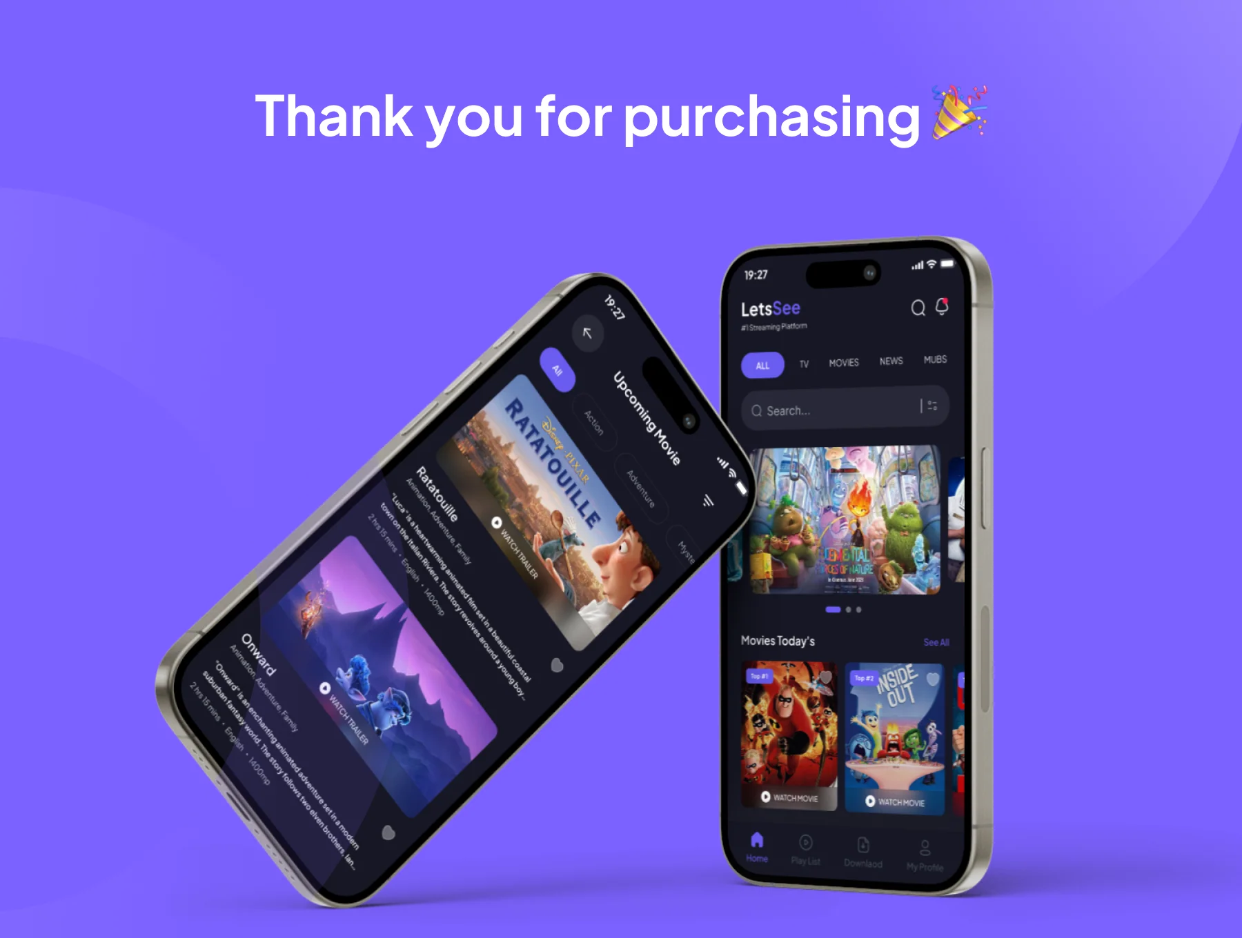 Lets See Movie Streaming UI Kit 6