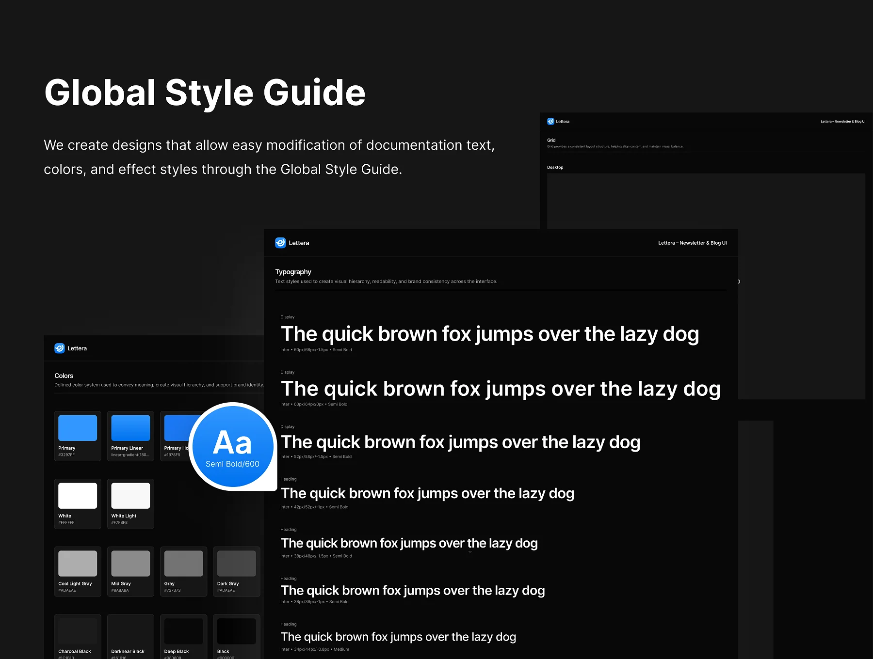 Lettera – Newsletter & Blog UI 3