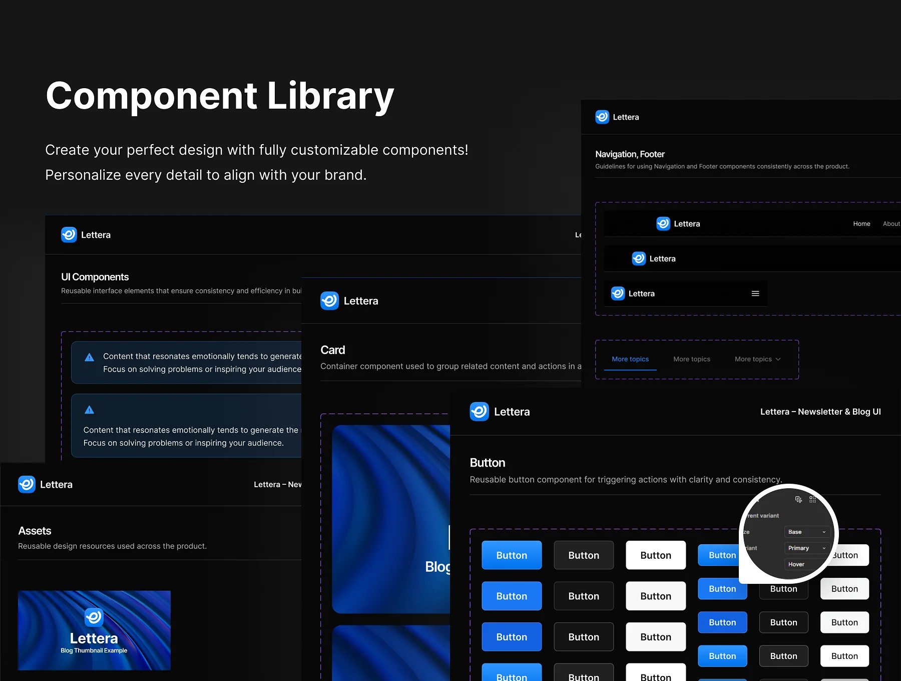 Lettera – Newsletter & Blog UI 4
