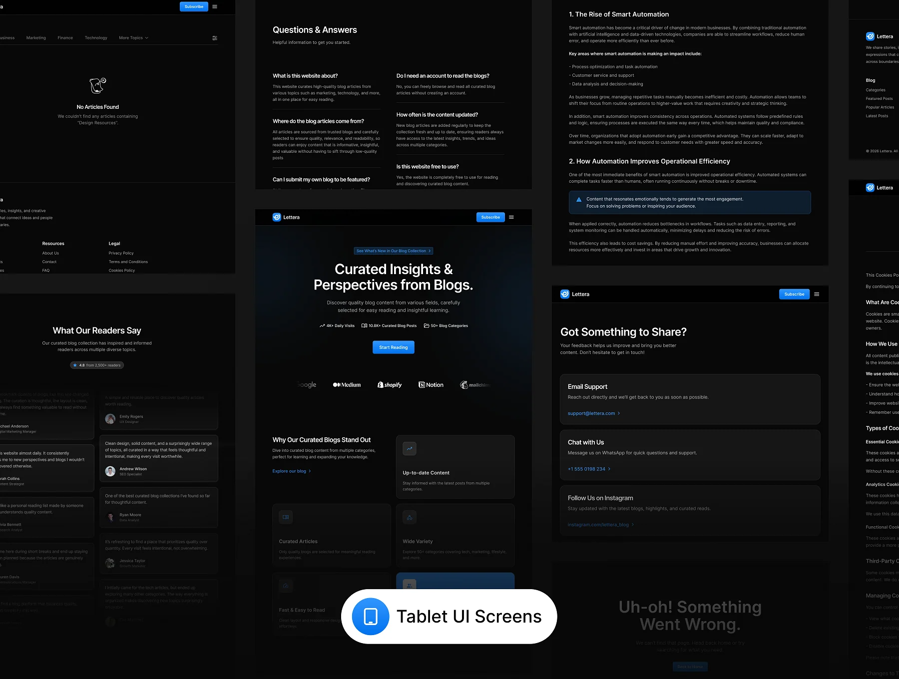 Lettera – Newsletter & Blog UI 6
