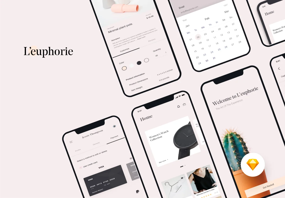 L’euphorie Mobile UI Kit
