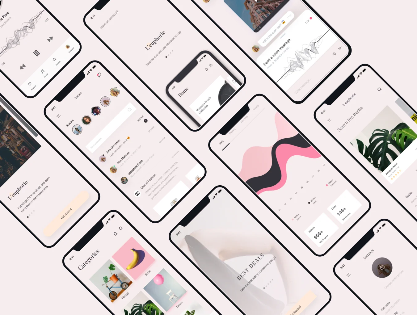 L’euphorie Mobile UI Kit 4
