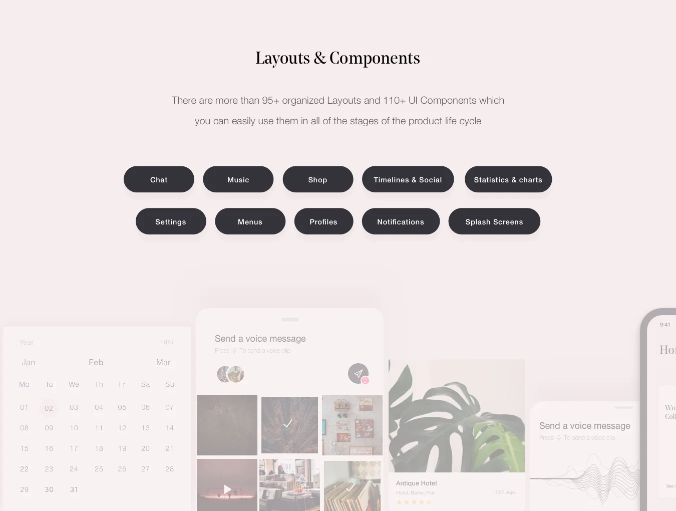 L’euphorie Mobile UI Kit 6