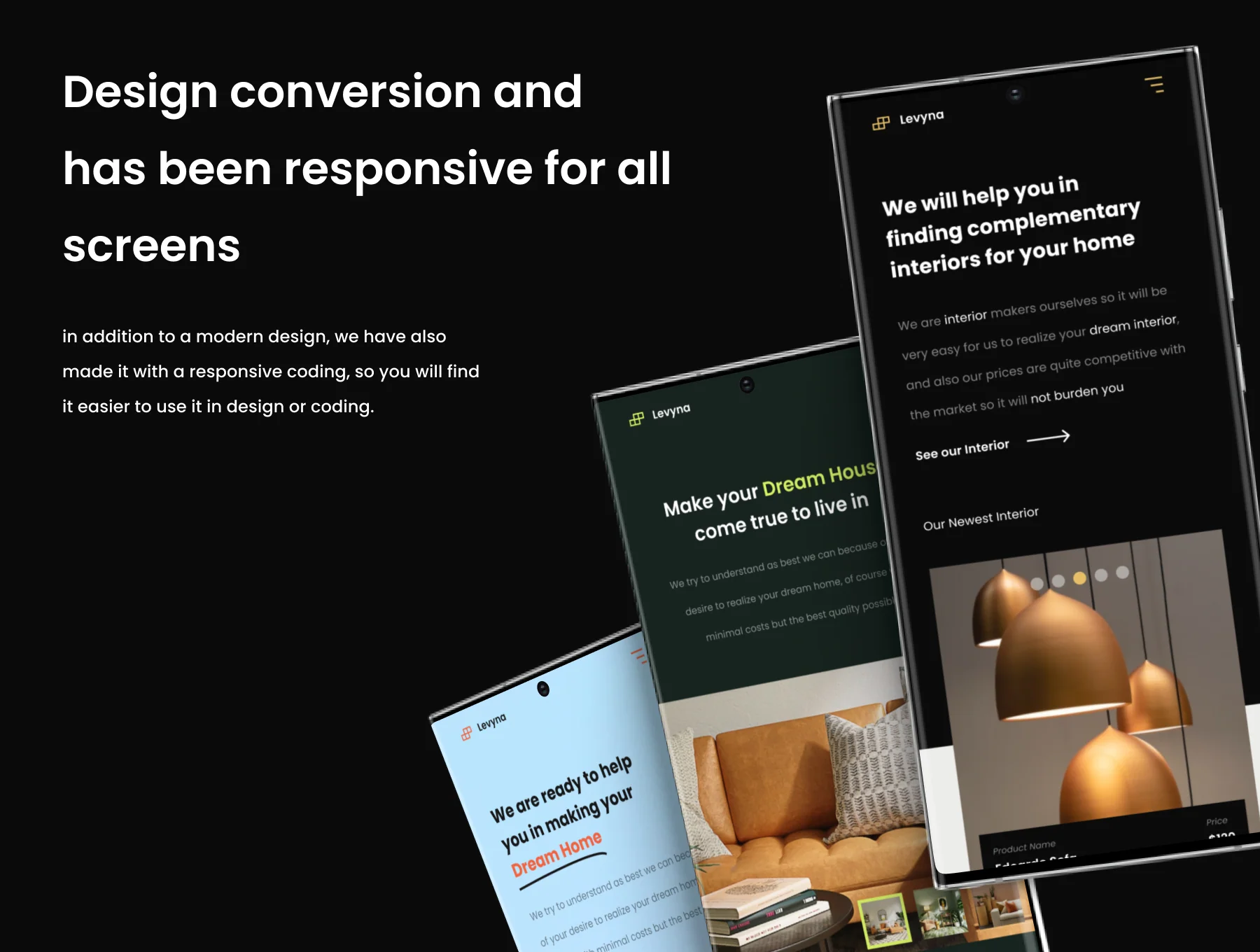 Levyna Batch Landing Page Property - Design & HTML Template 2