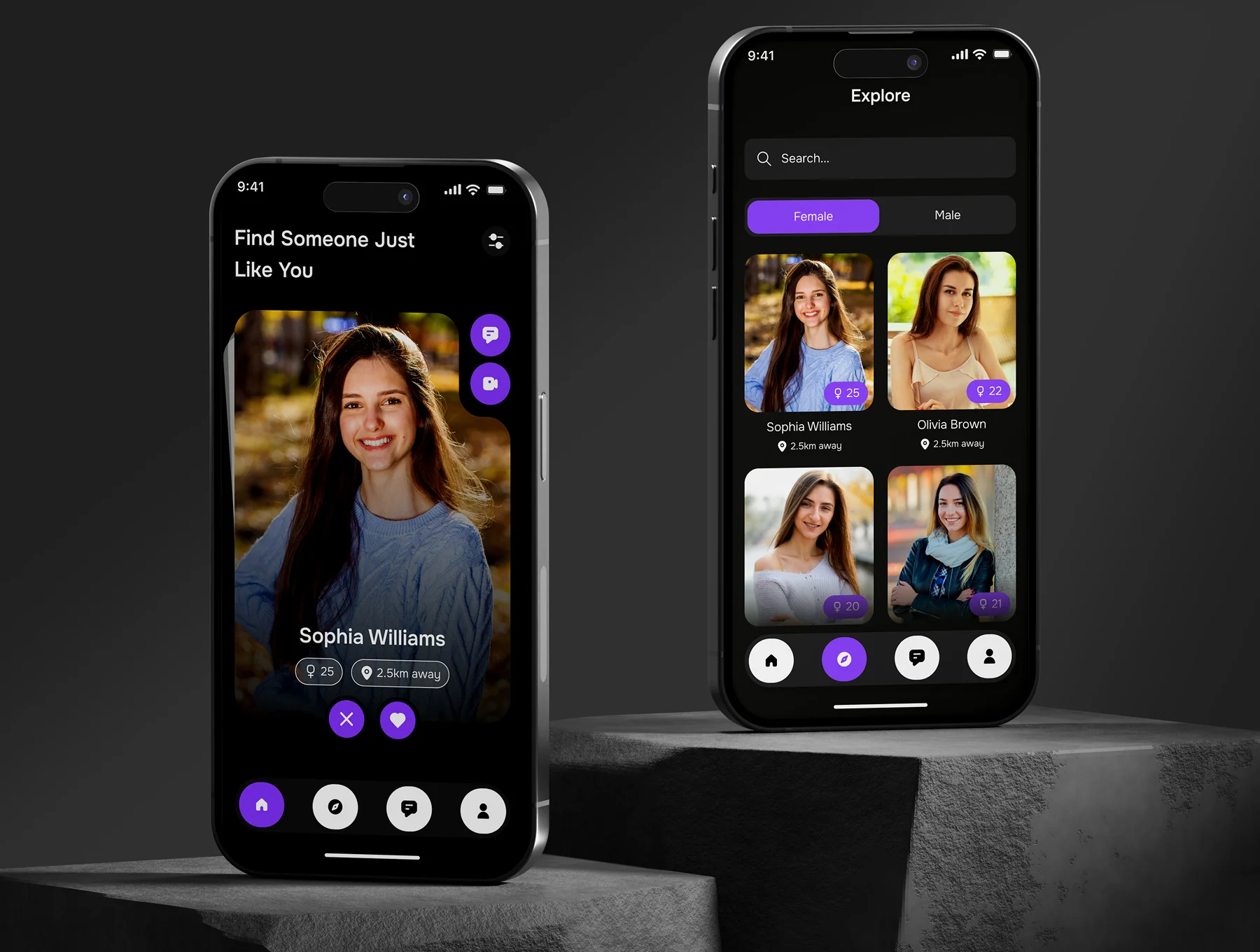 Lexeya - Dating Mobile App UI Kit 7