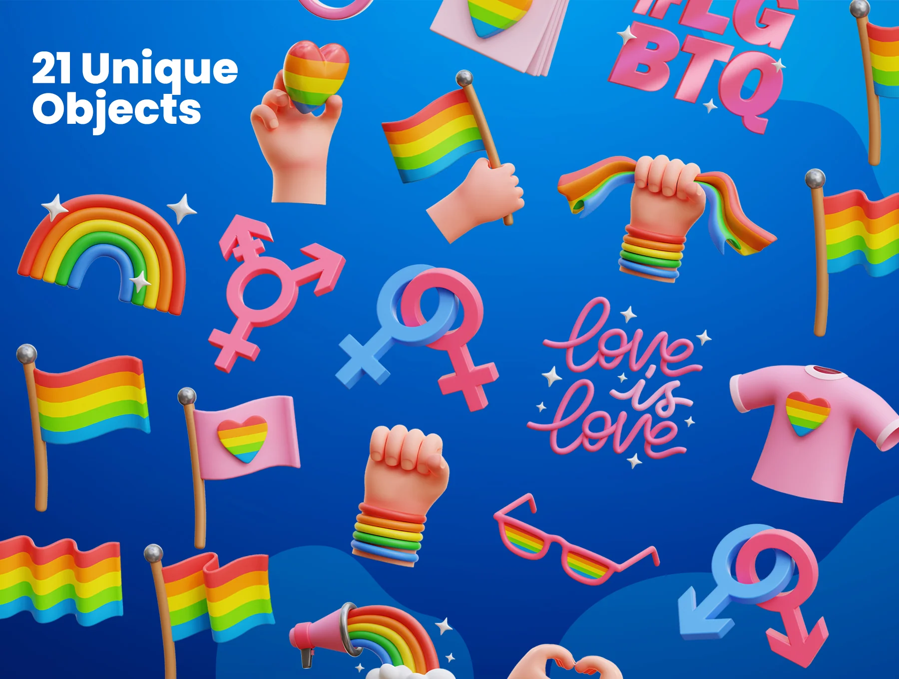 LGBTQ 3D Icons 5