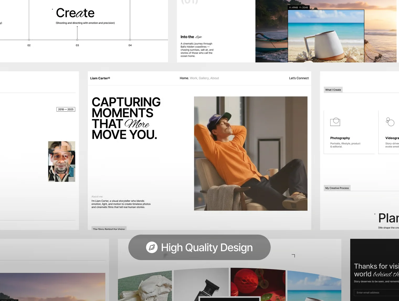 Liam Carter - Photographer Portfolio Website 2