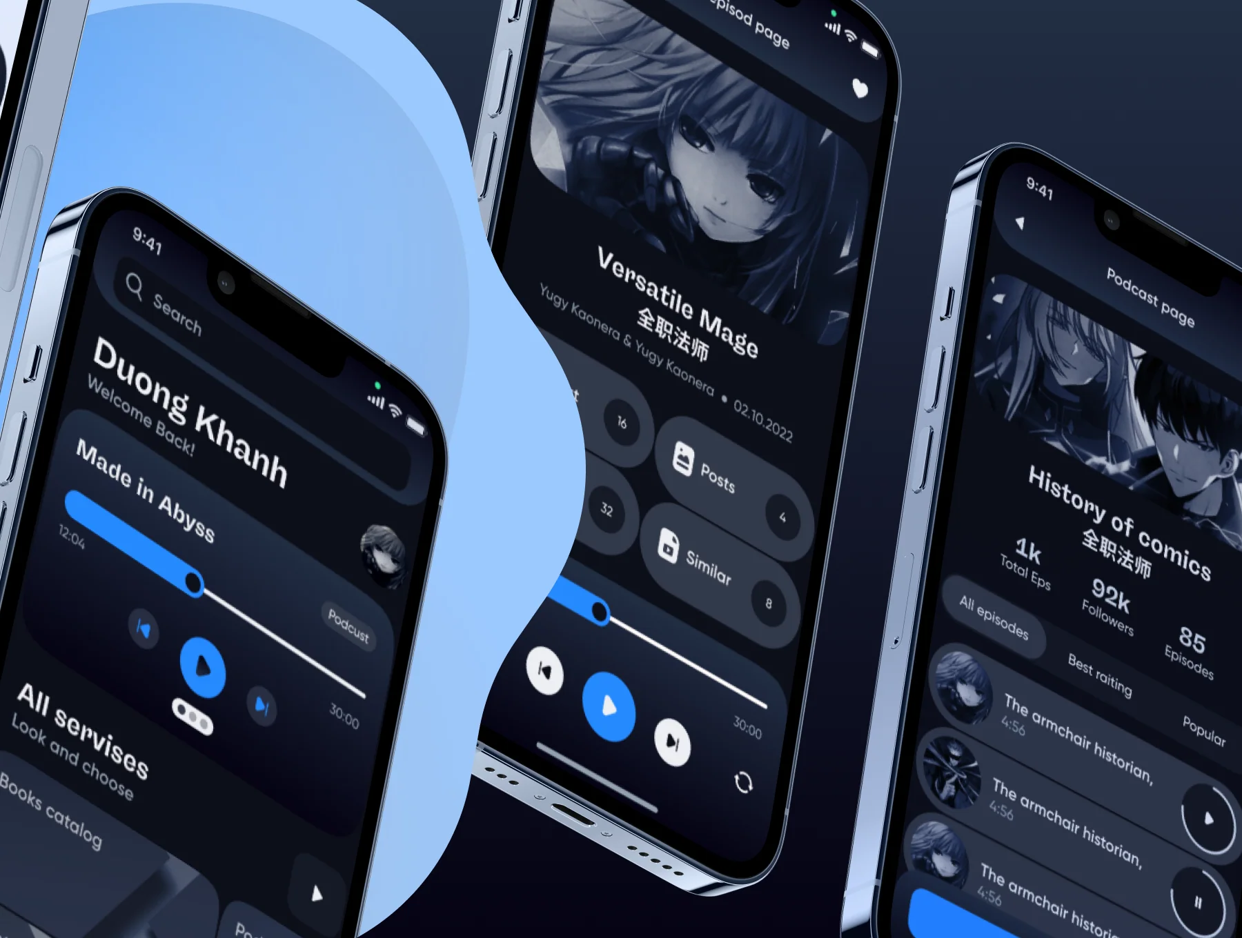 Liba – podcasts & e-library UI Kit 2