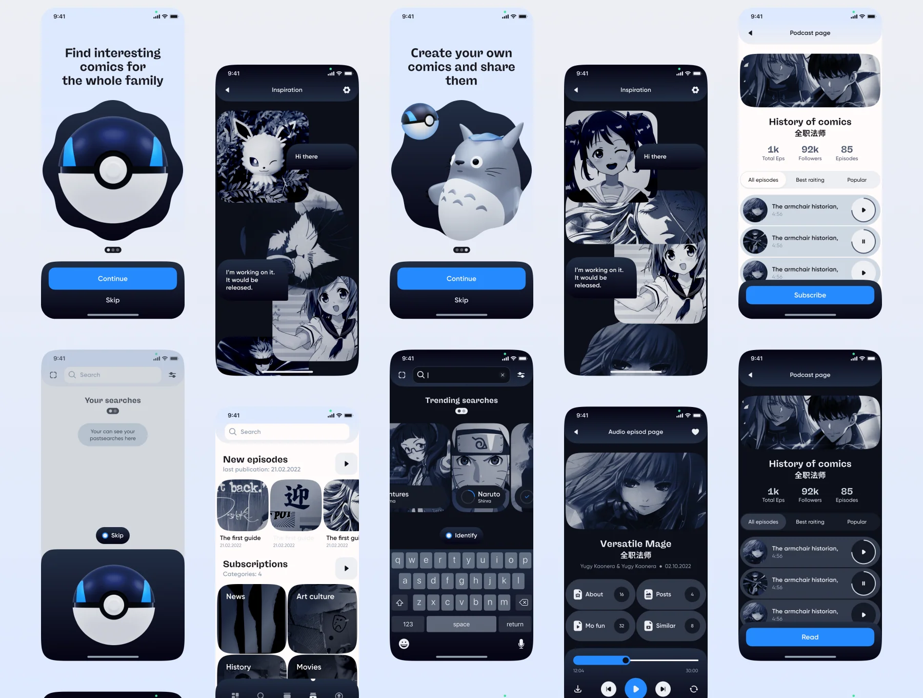 Liba – podcasts & e-library UI Kit 5