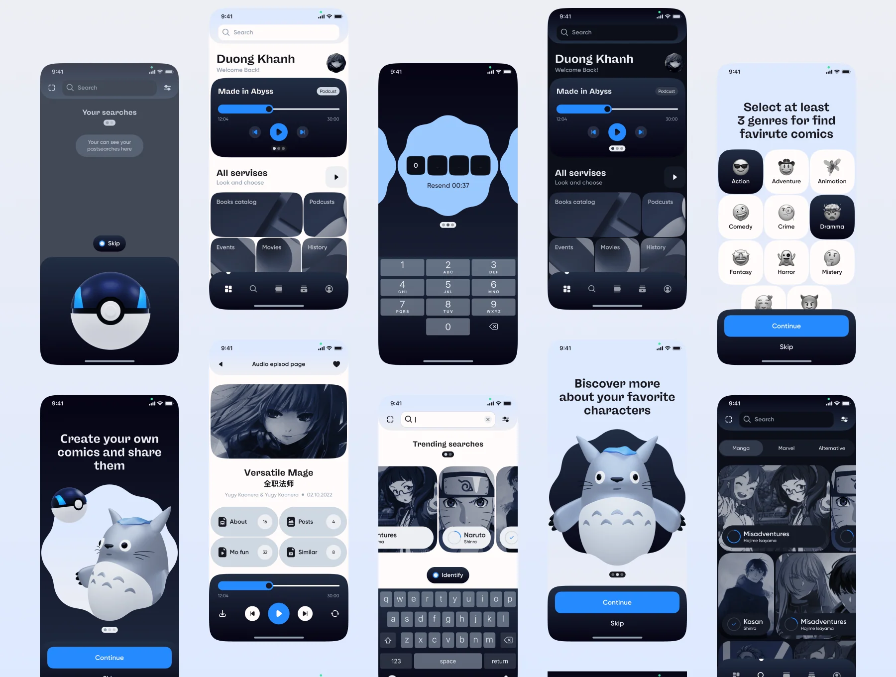 Liba – podcasts & e-library UI Kit 6