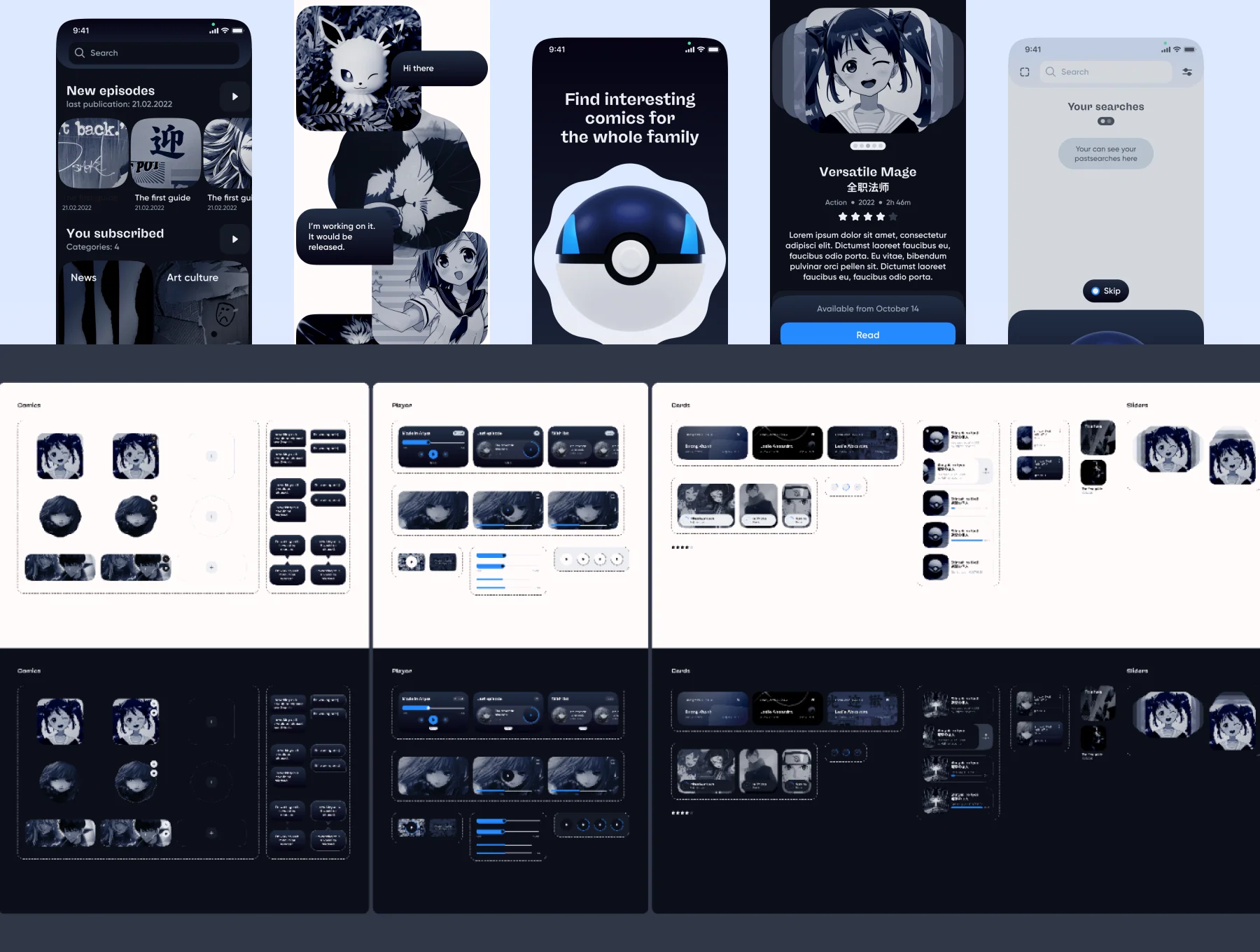 Liba – podcasts & e-library UI Kit 8