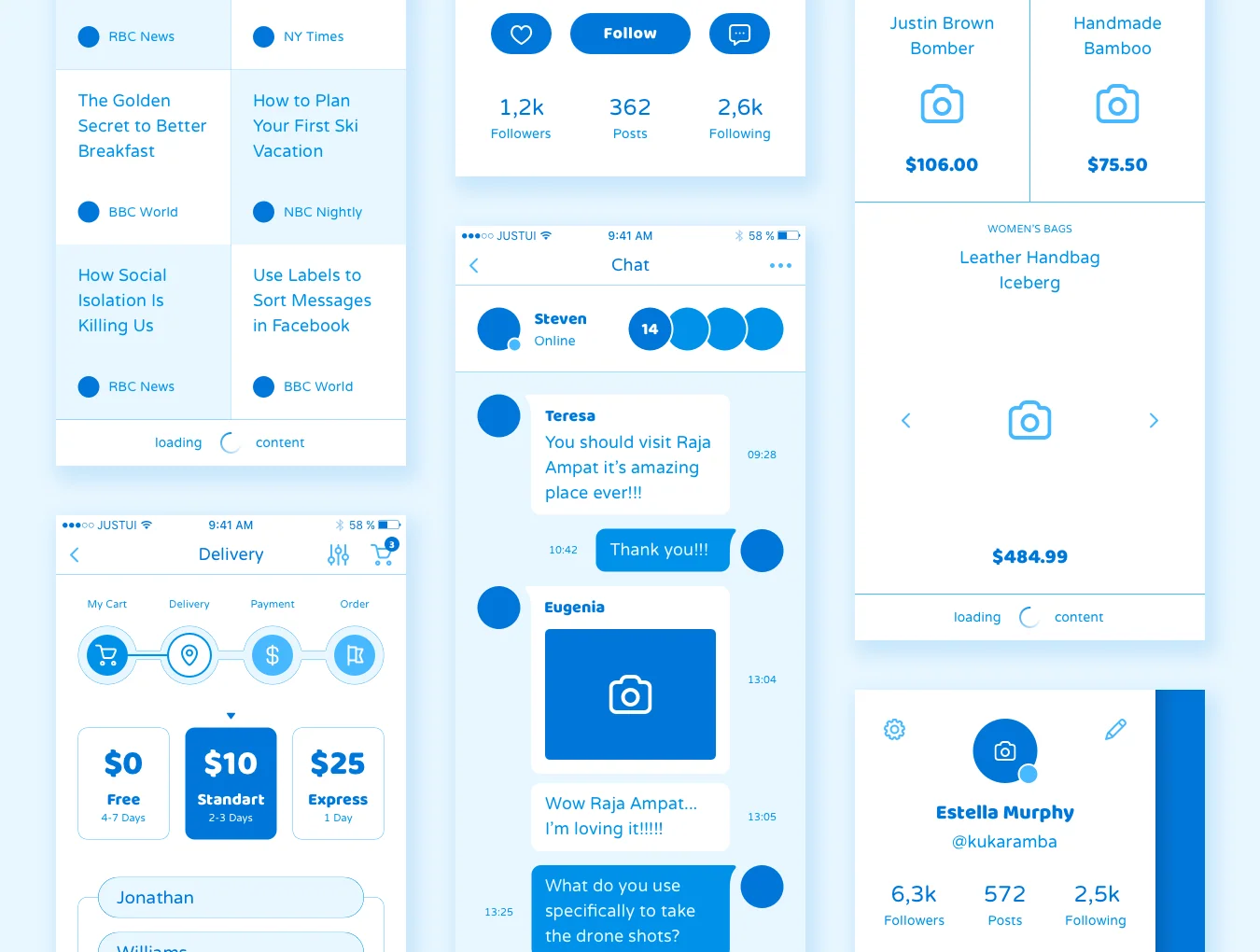 Liberty Mobile Wireframe Kit 3