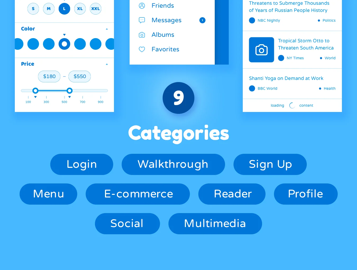 Liberty Mobile Wireframe Kit 4