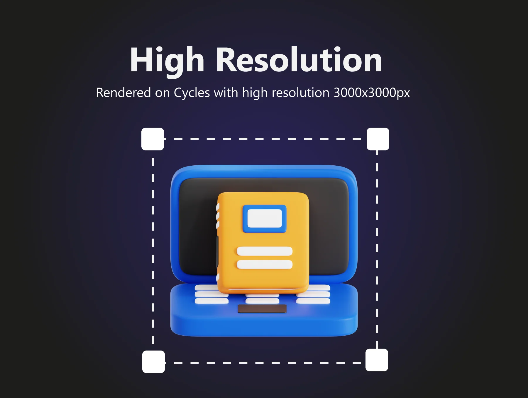Library 3D Icon Pack 2