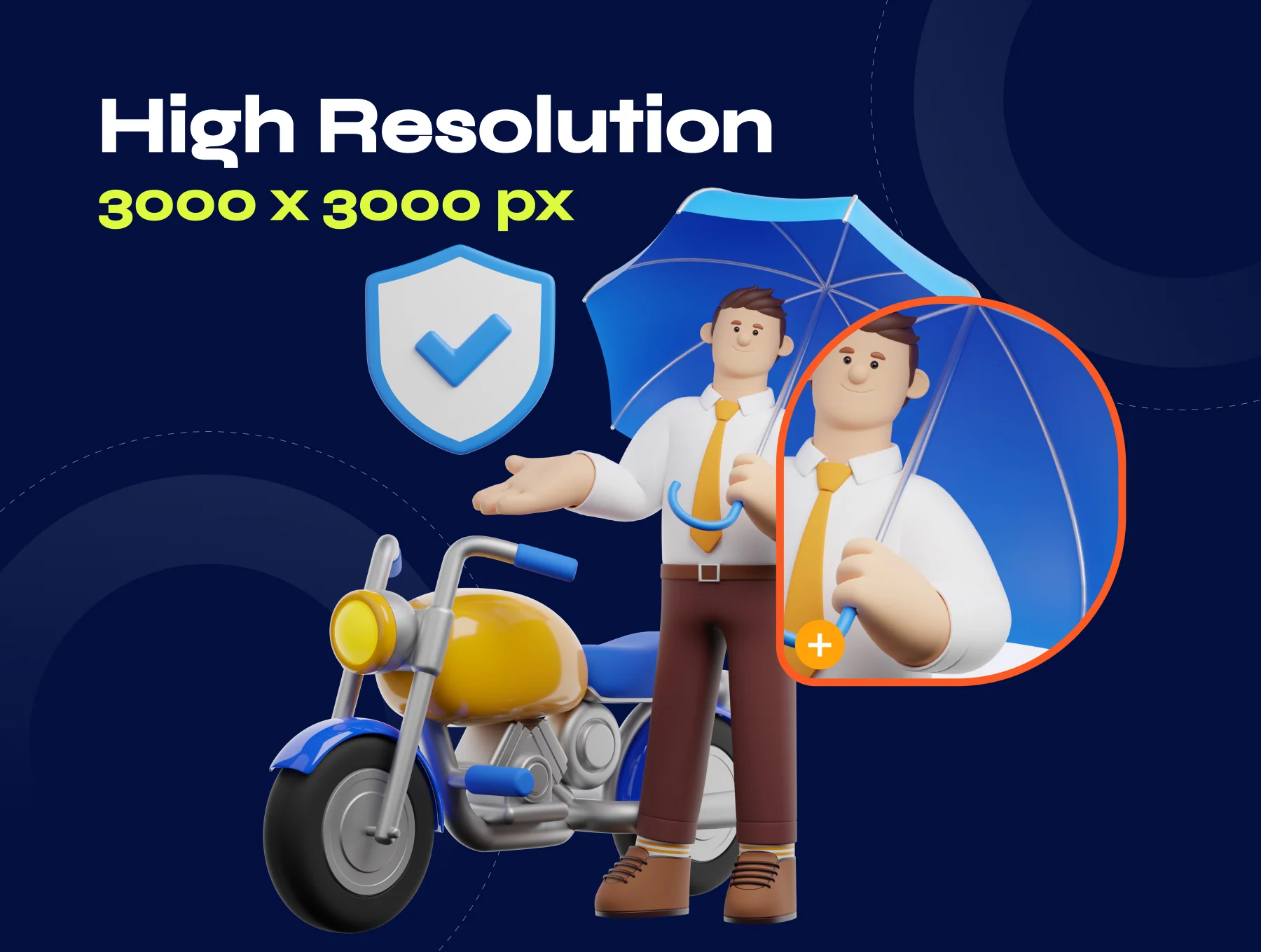 Life Insurance 3D Character  Pack 2