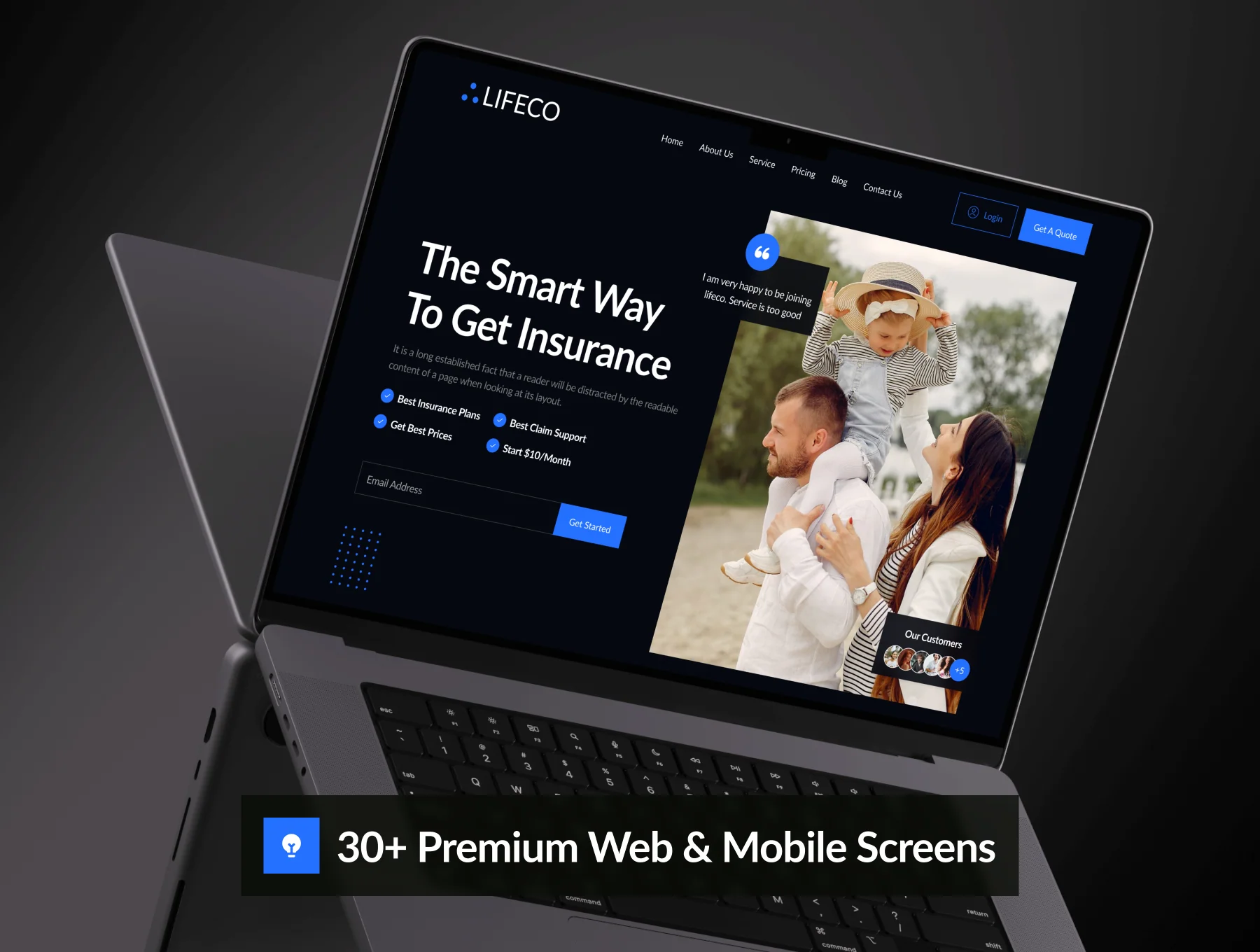 LifeCo - Insurance Service Website UI Kit 5