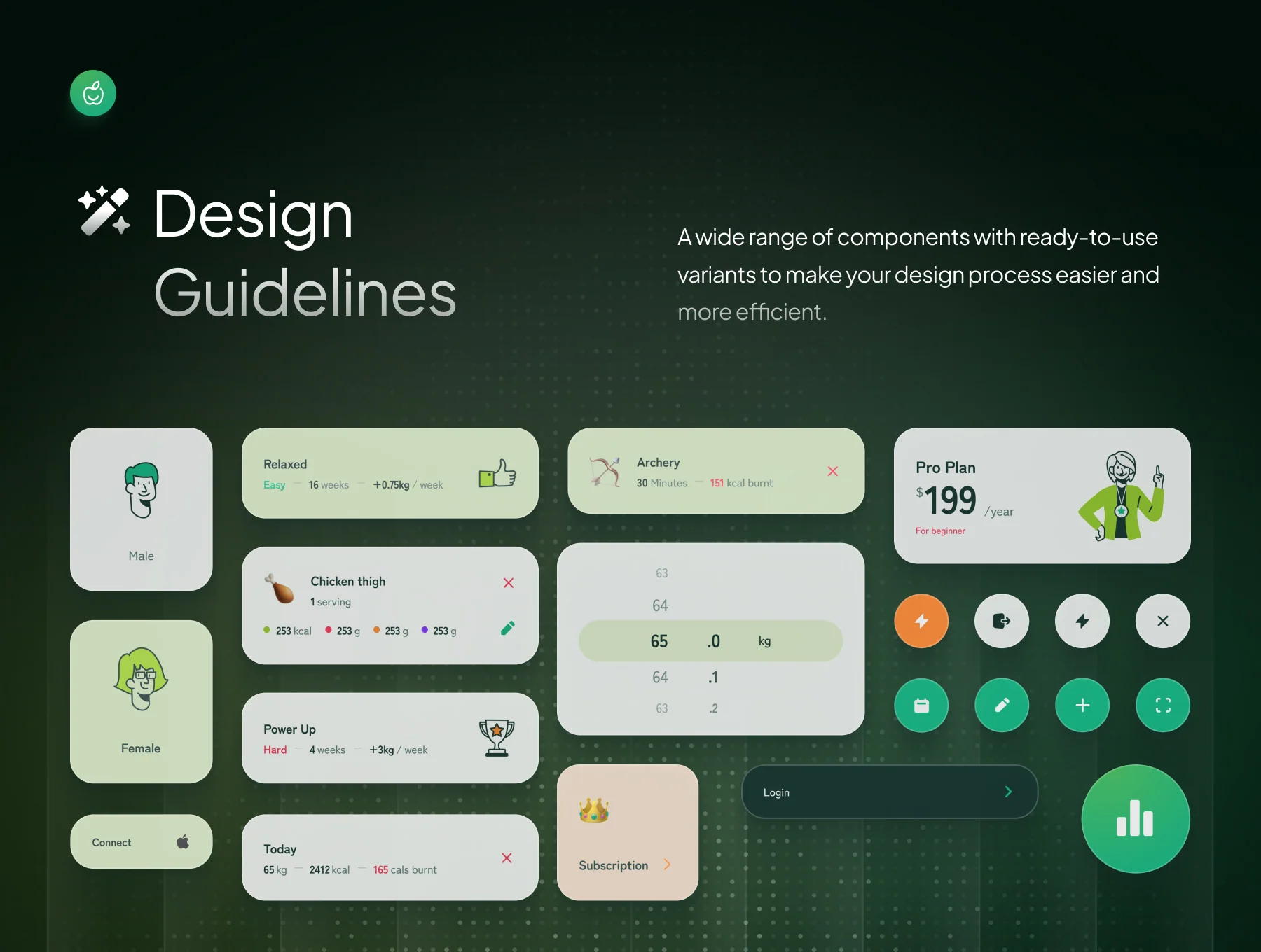 LifeFit - Healthy Diet Planner App UI Kit 3