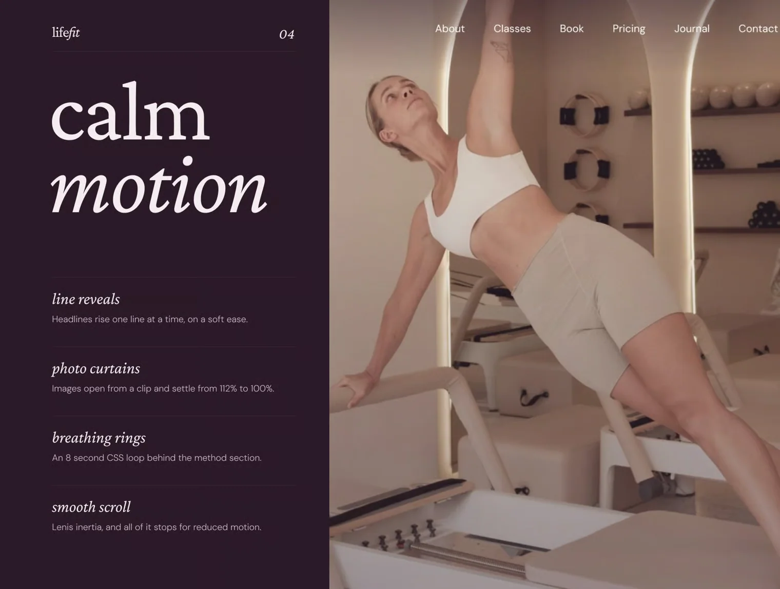 Lifefit — Pilates & Yoga Studio Website Template (Next.js, React, HTML) 4