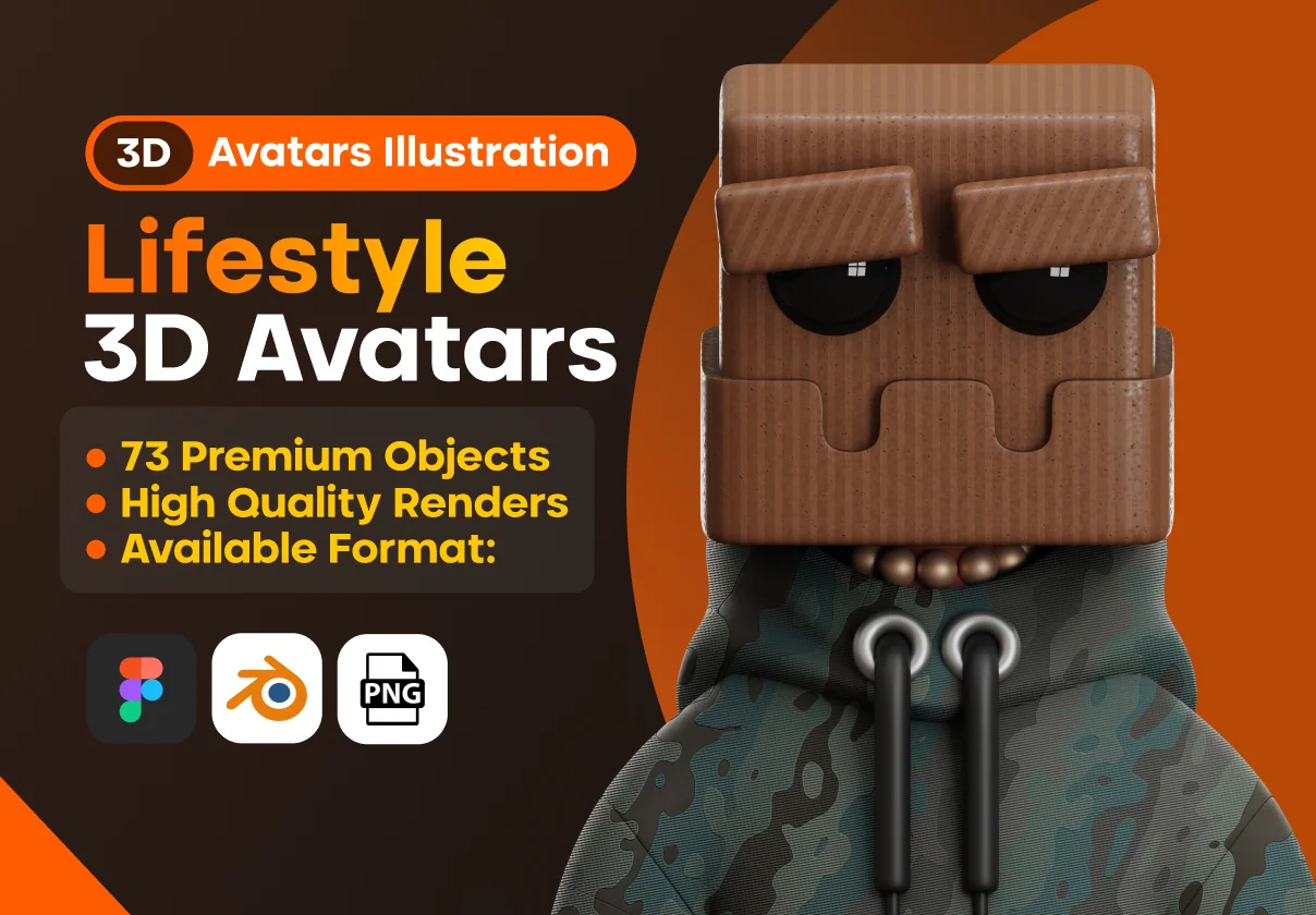 Lifestyle 3D Avatars Illustration