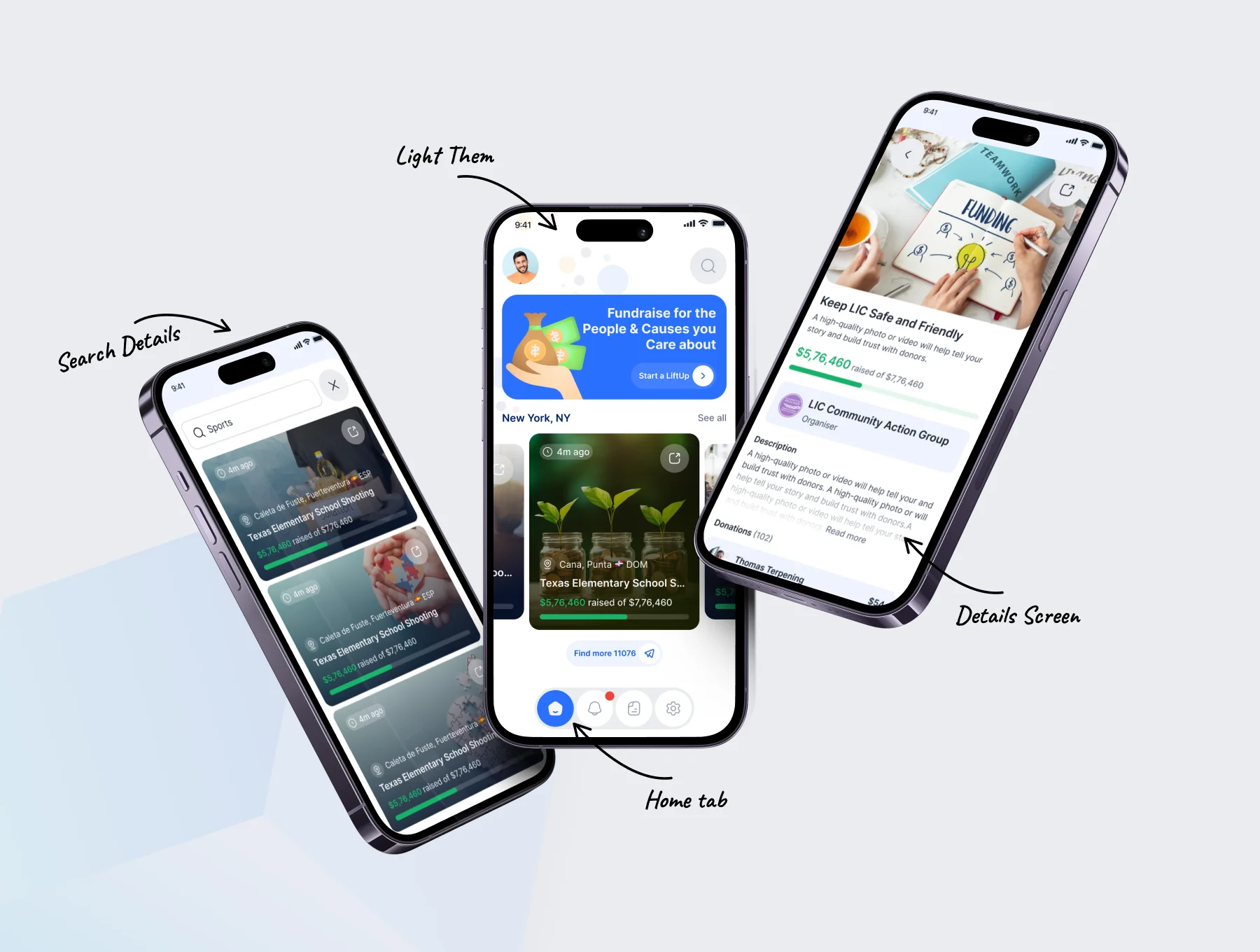 LiftUp - Fundraises App UI Kit 3