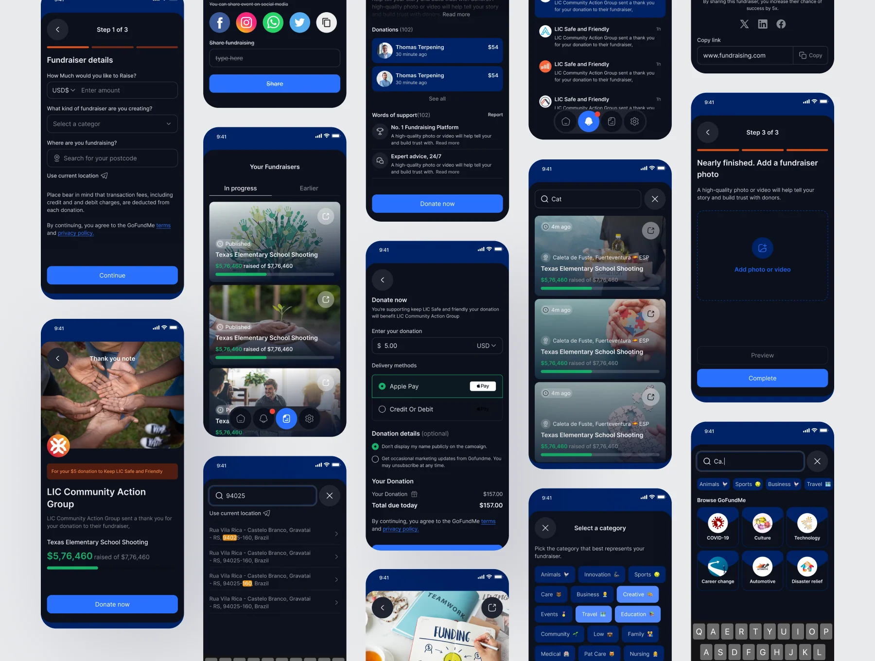 LiftUp - Fundraises App UI Kit 8