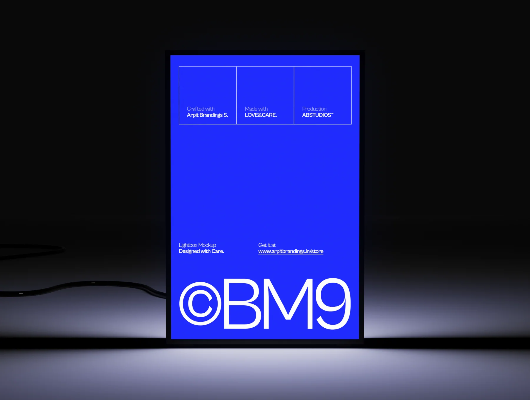 Lightbox Display Mockup