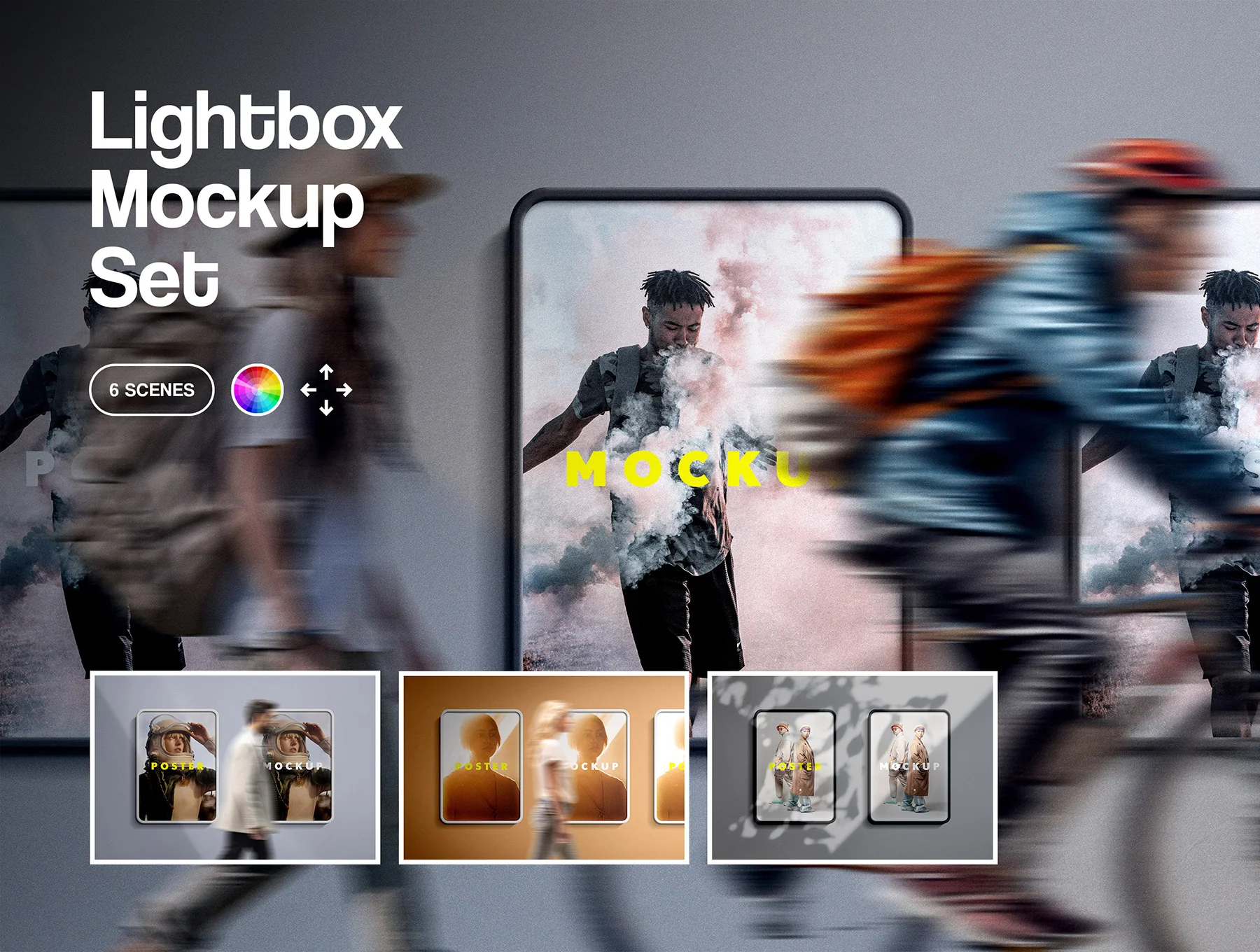 Lightbox Poster Mockup Set