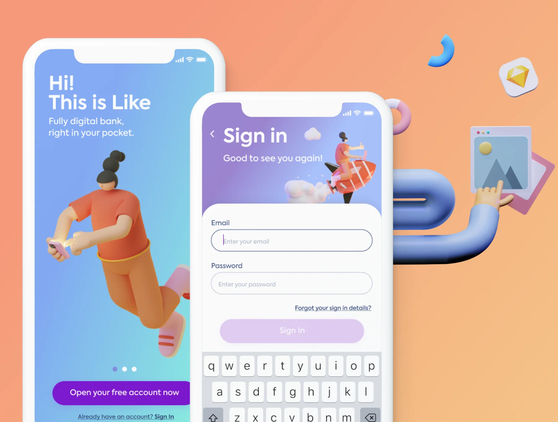 Like banking UX UI Kit | Sketch & Figma | +free icons 3