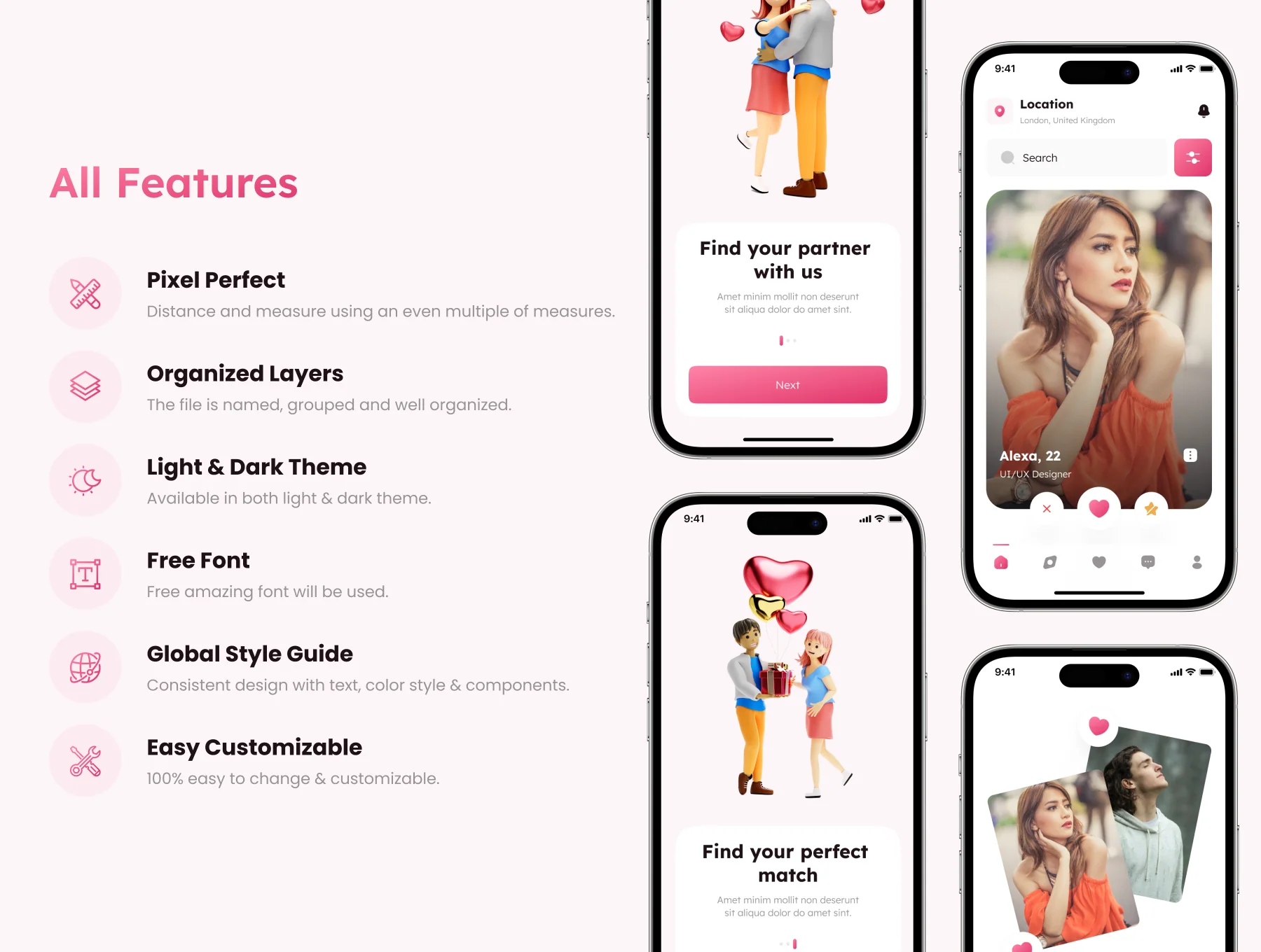 Likee - Dating App UI Kit 2