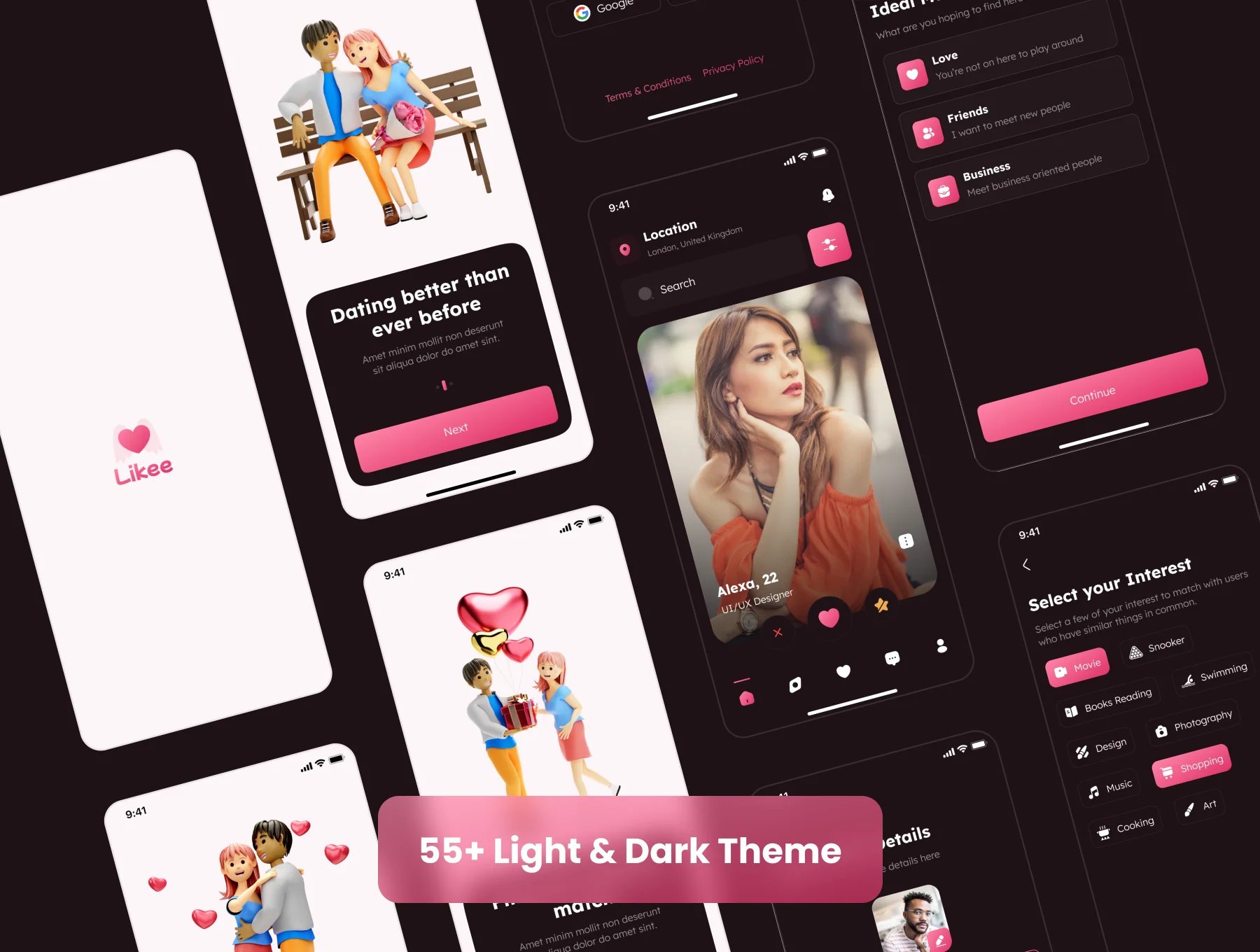 Likee - Dating App UI Kit 7