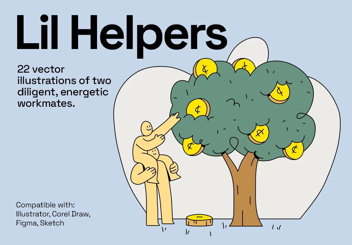 Lil Helpers - illustration pack