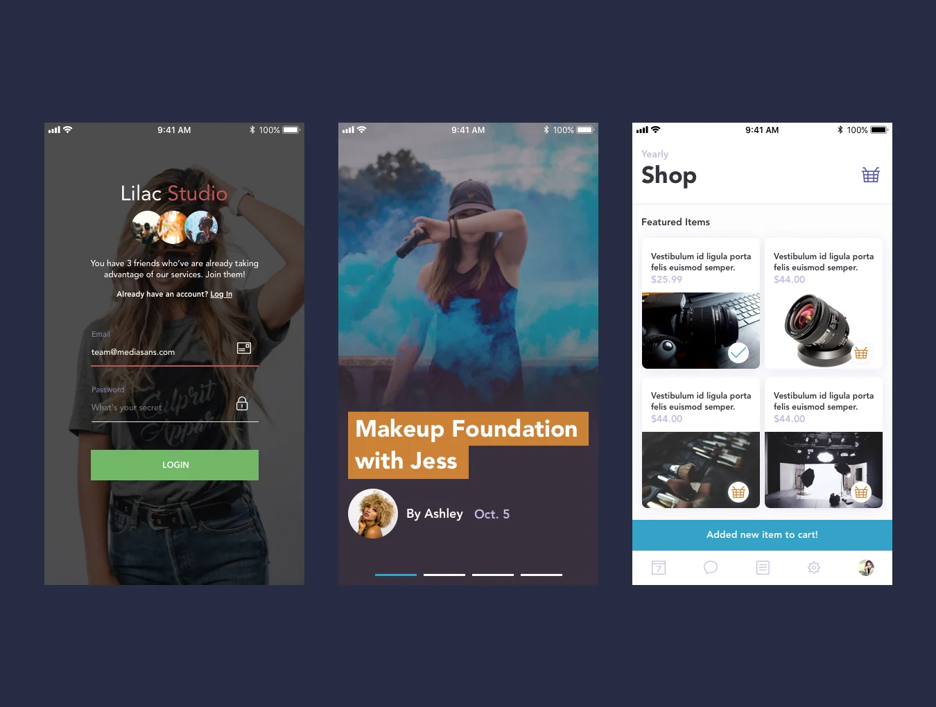Lilac Studio UI System 5