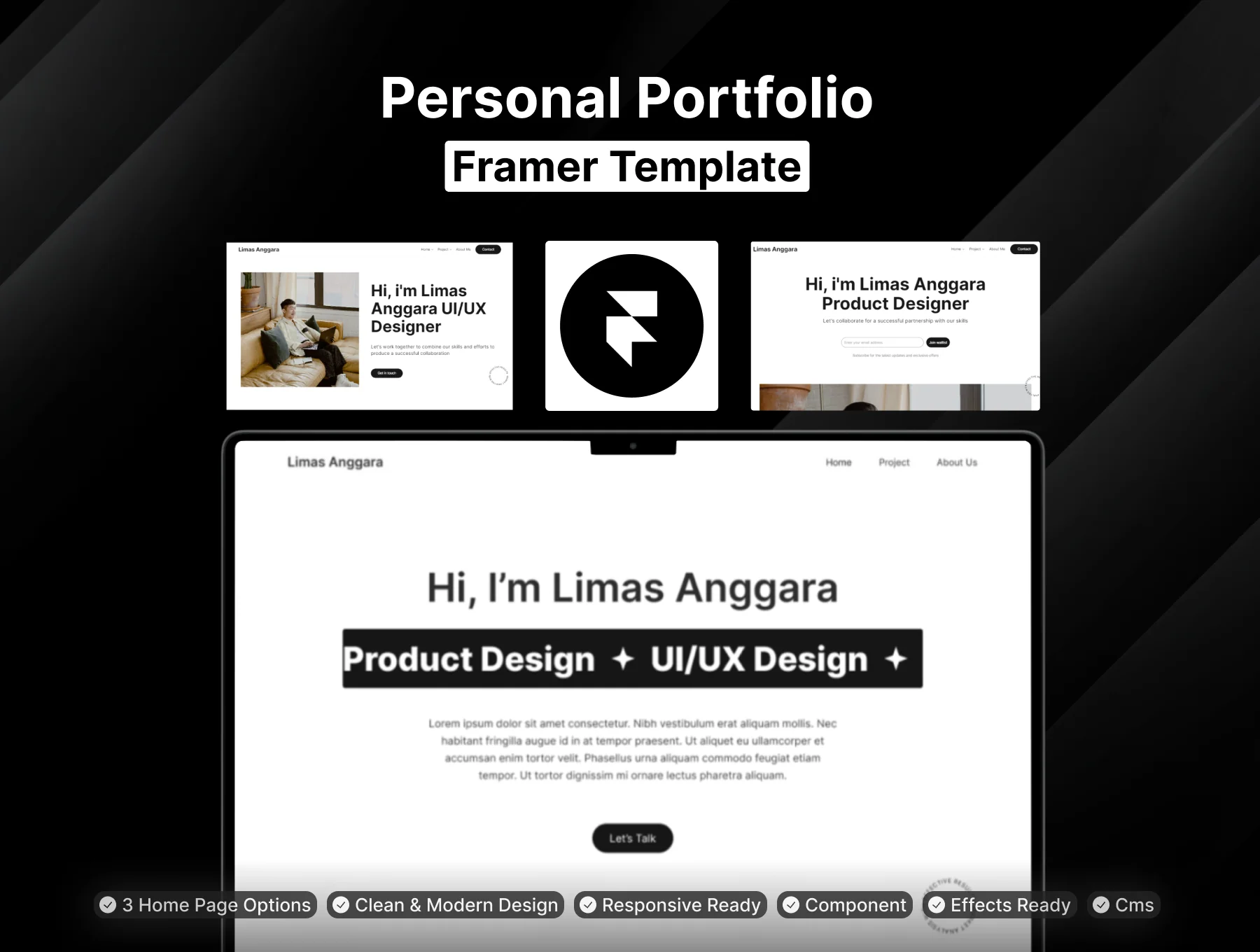 Limas Anggara - Portfolio Template Framer
