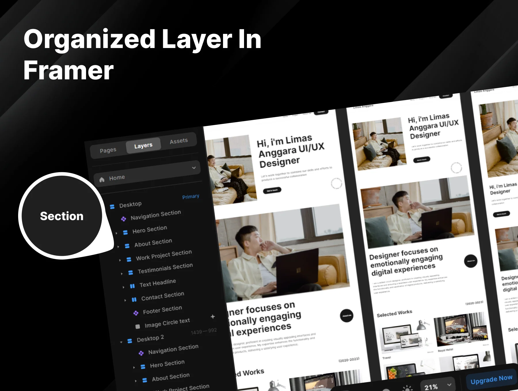 Limas Anggara - Portfolio Template Framer 5