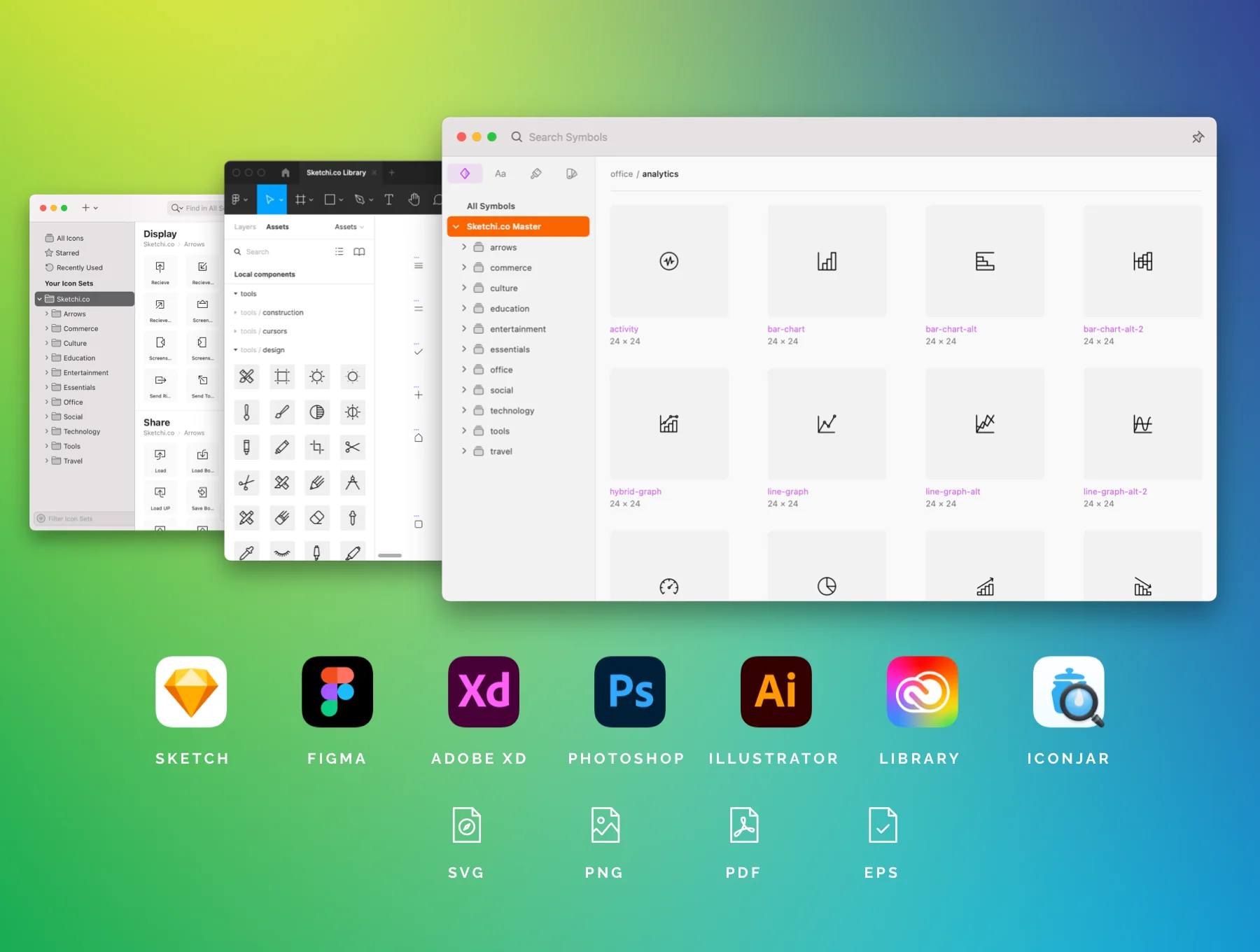 2,400+ Line Icons and Icon Font 2