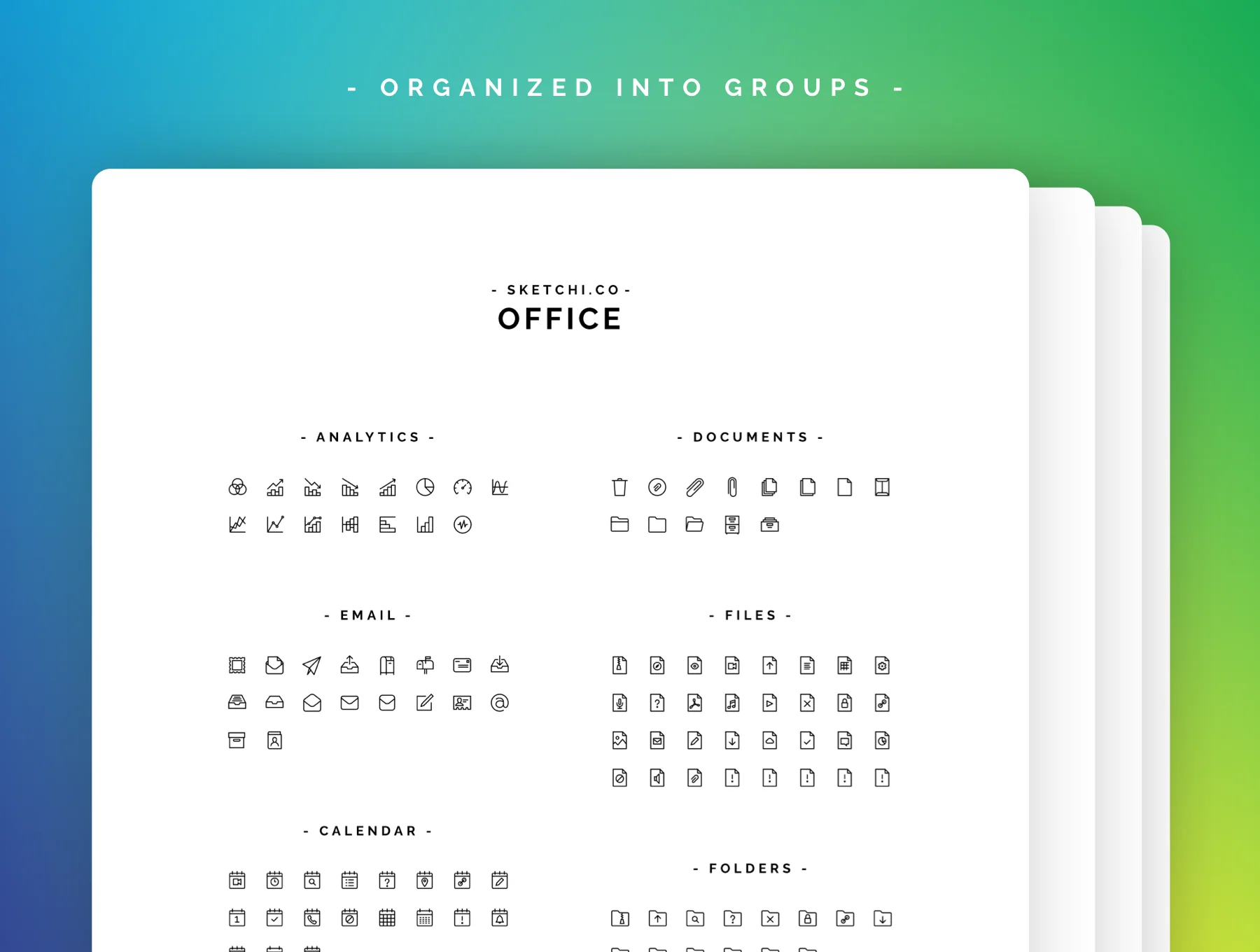 2,400+ Line Icons and Icon Font 4