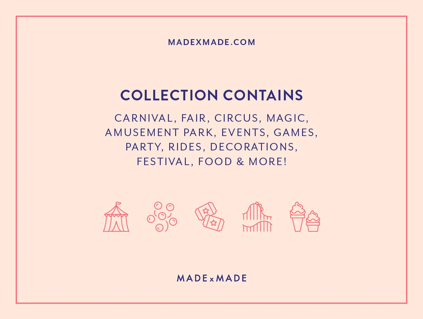 100 Carnival Line Icons 2