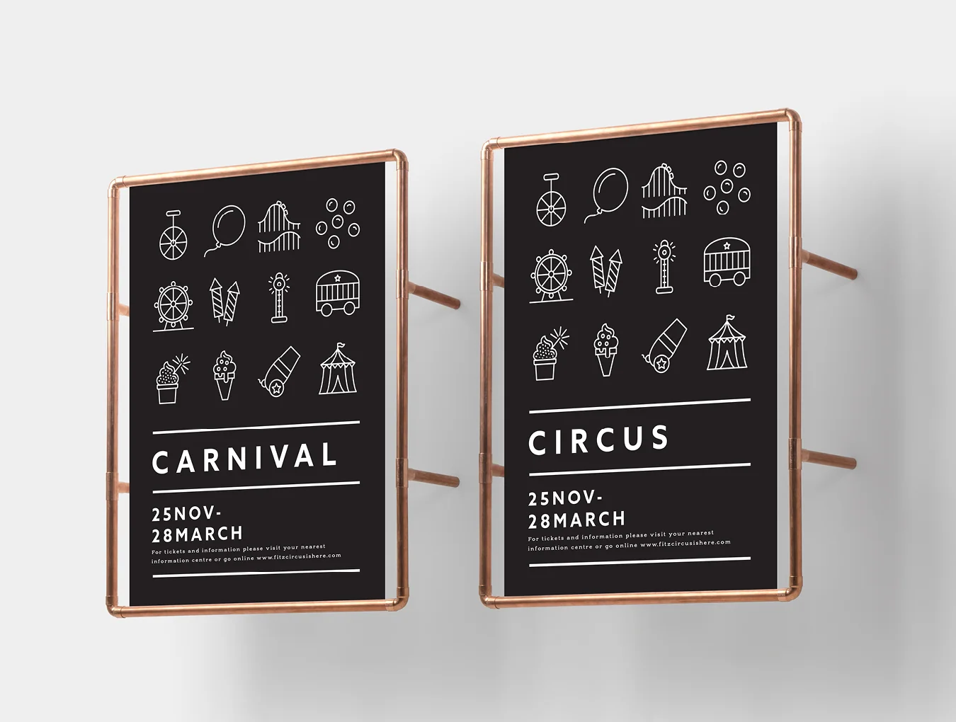 100 Carnival Line Icons 3