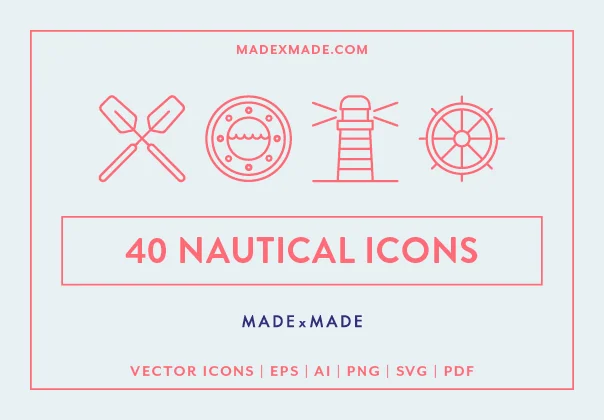40 Nautical Icons
