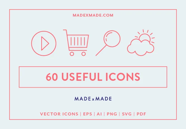 60 Useful Line Icons