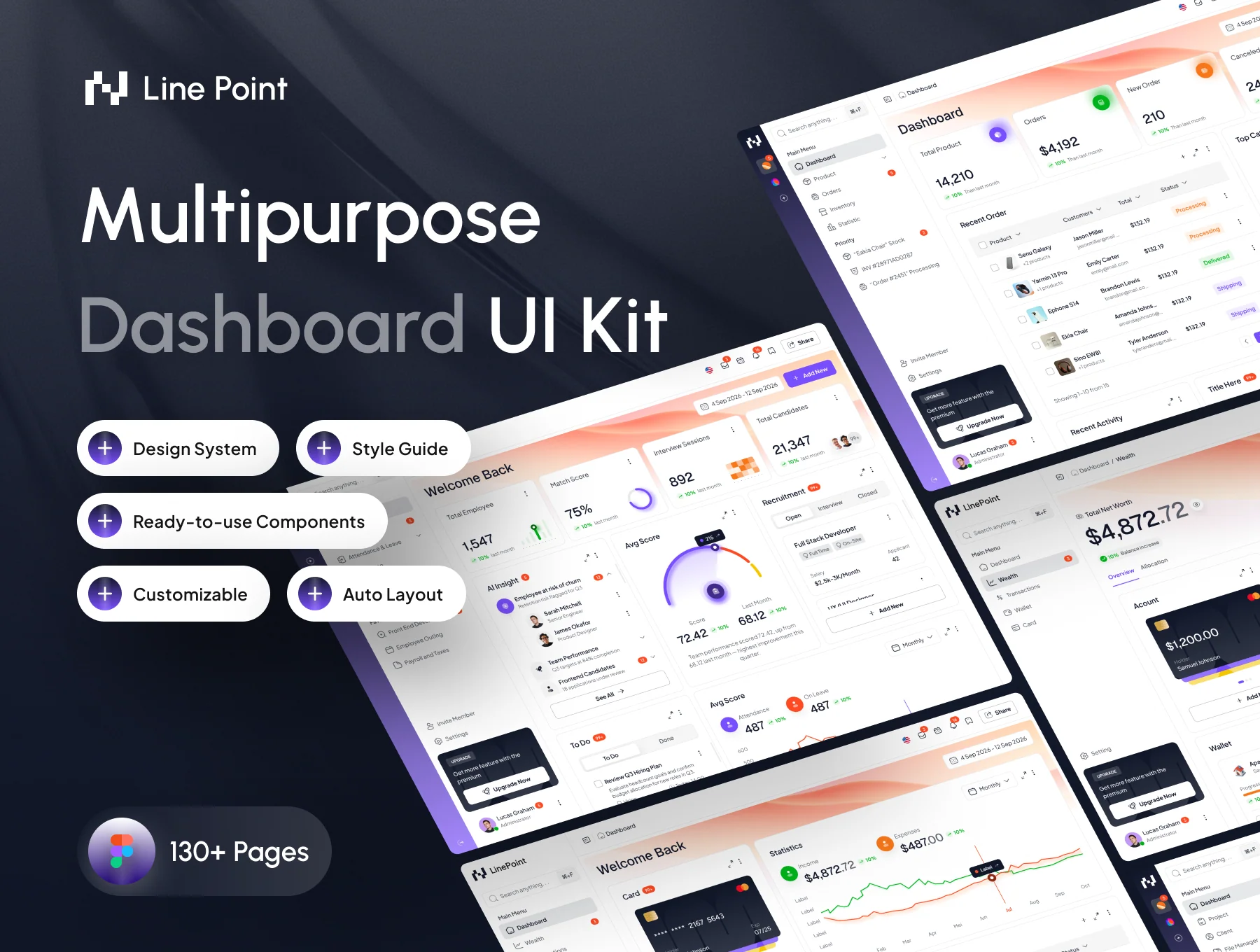 Line Point Dashboard & Saas UI Kit