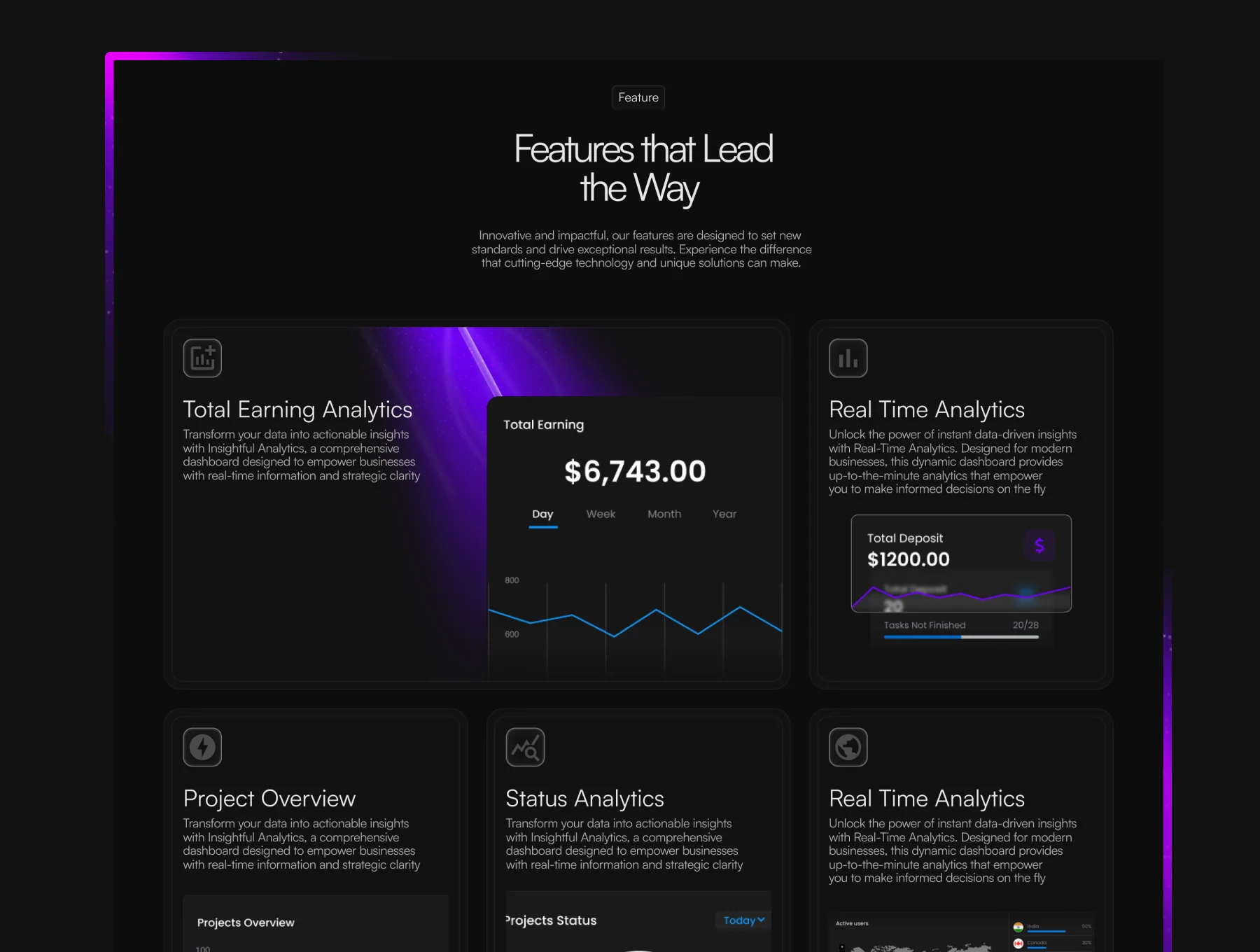 LINE - SaaS Landing Page Framer Template 2