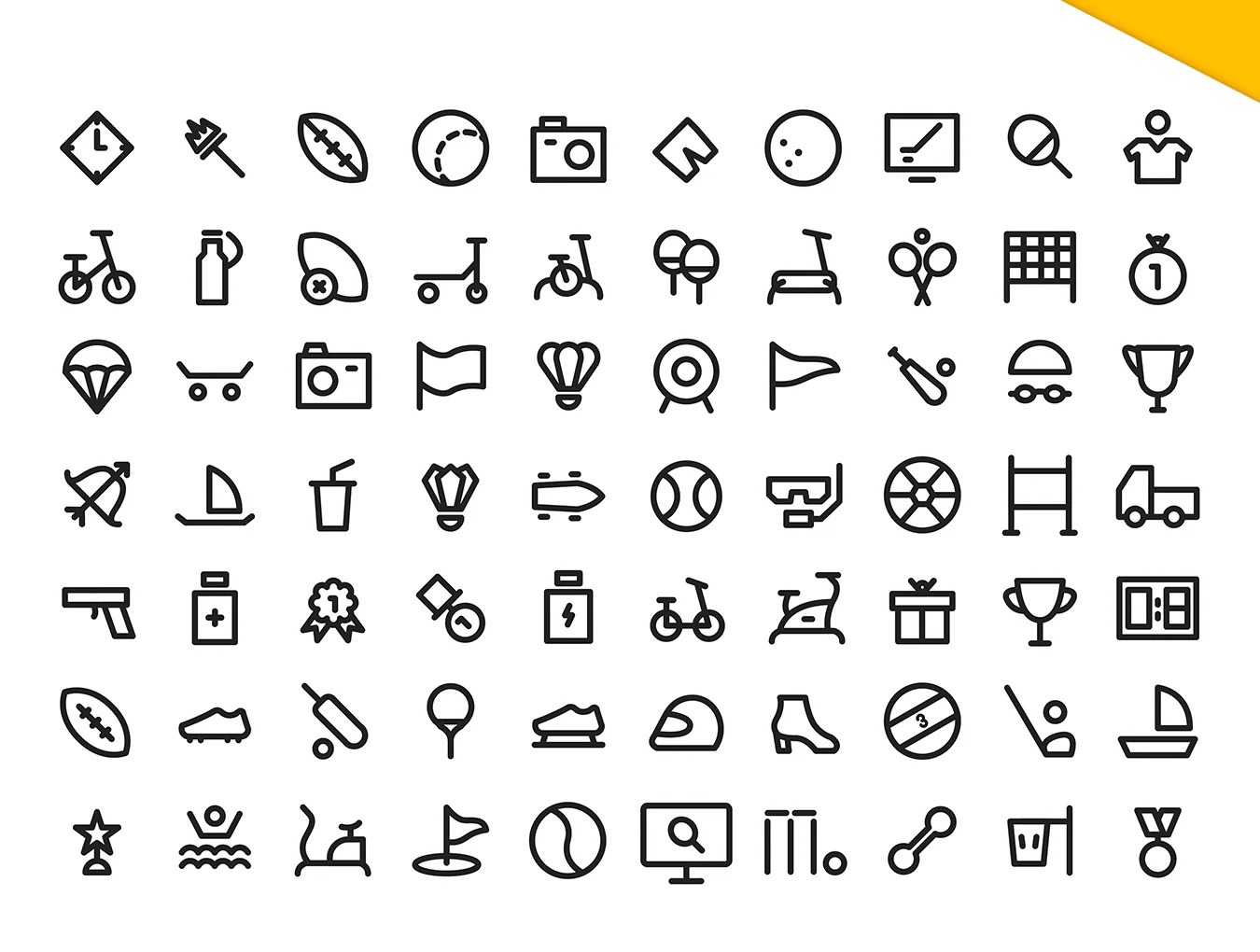 225+ Line Sports Icons 3