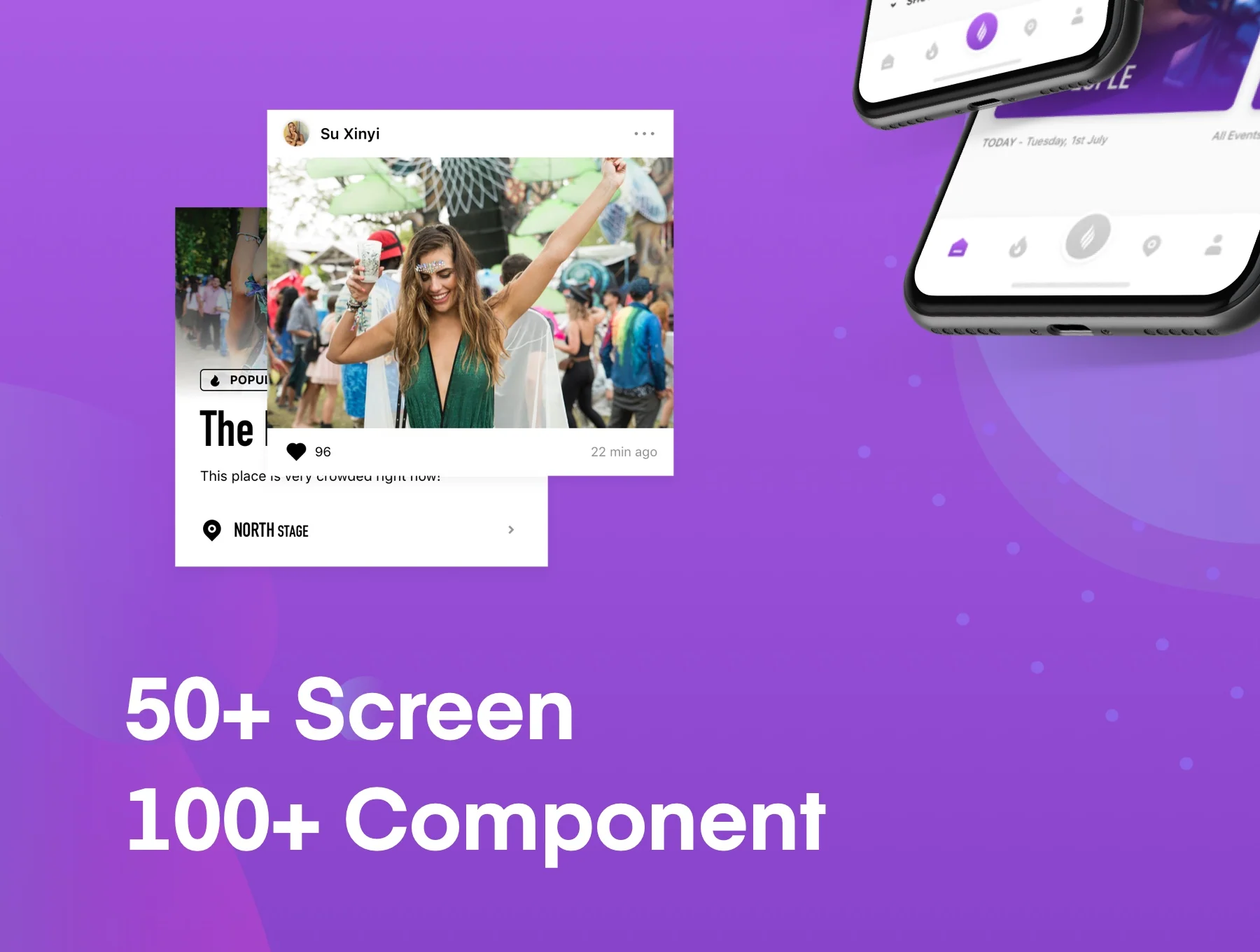 LineFest - Music Festival Mobile App UI Kit 6